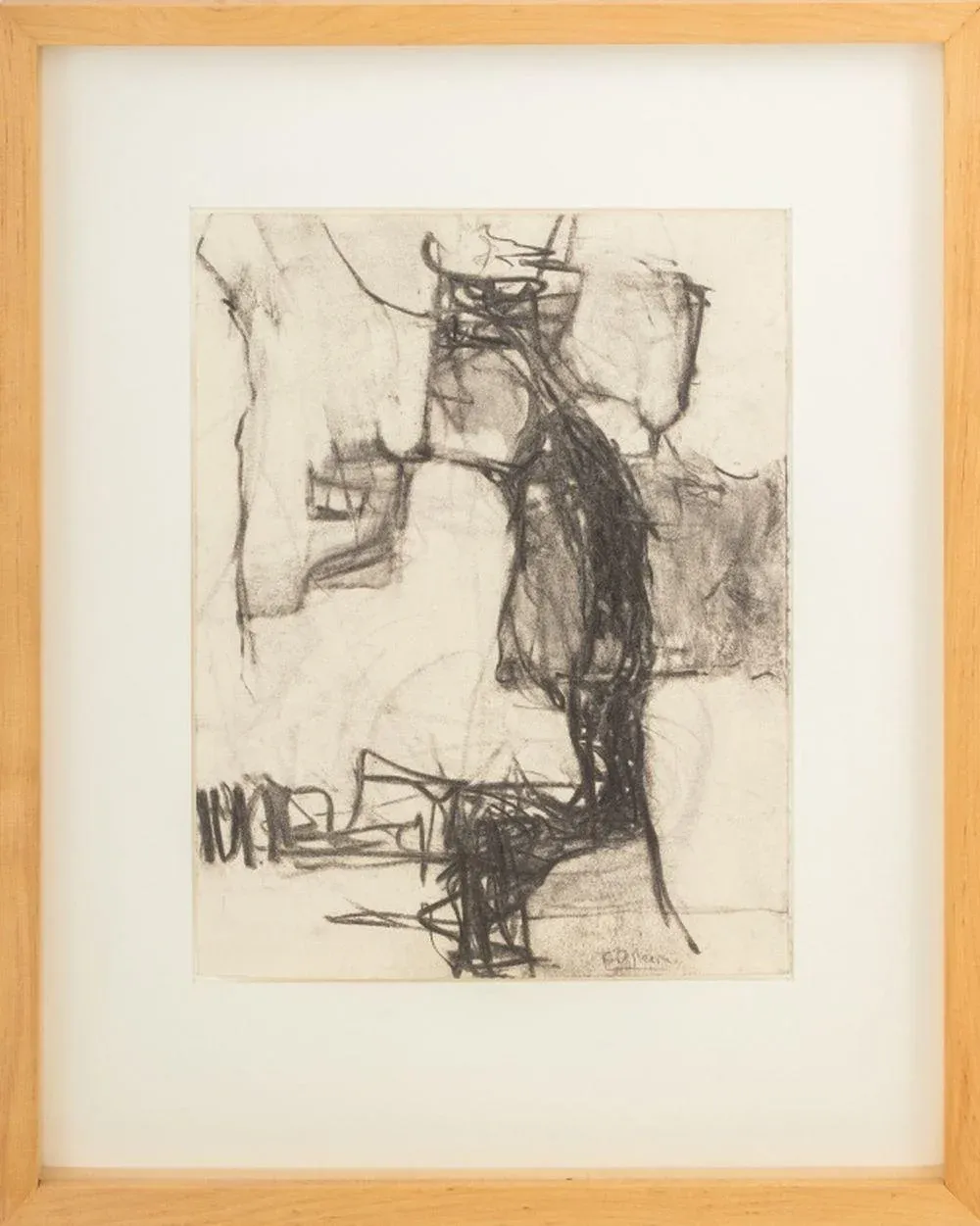 Robert O\'Meara Abstract Composition Charcoals, 2