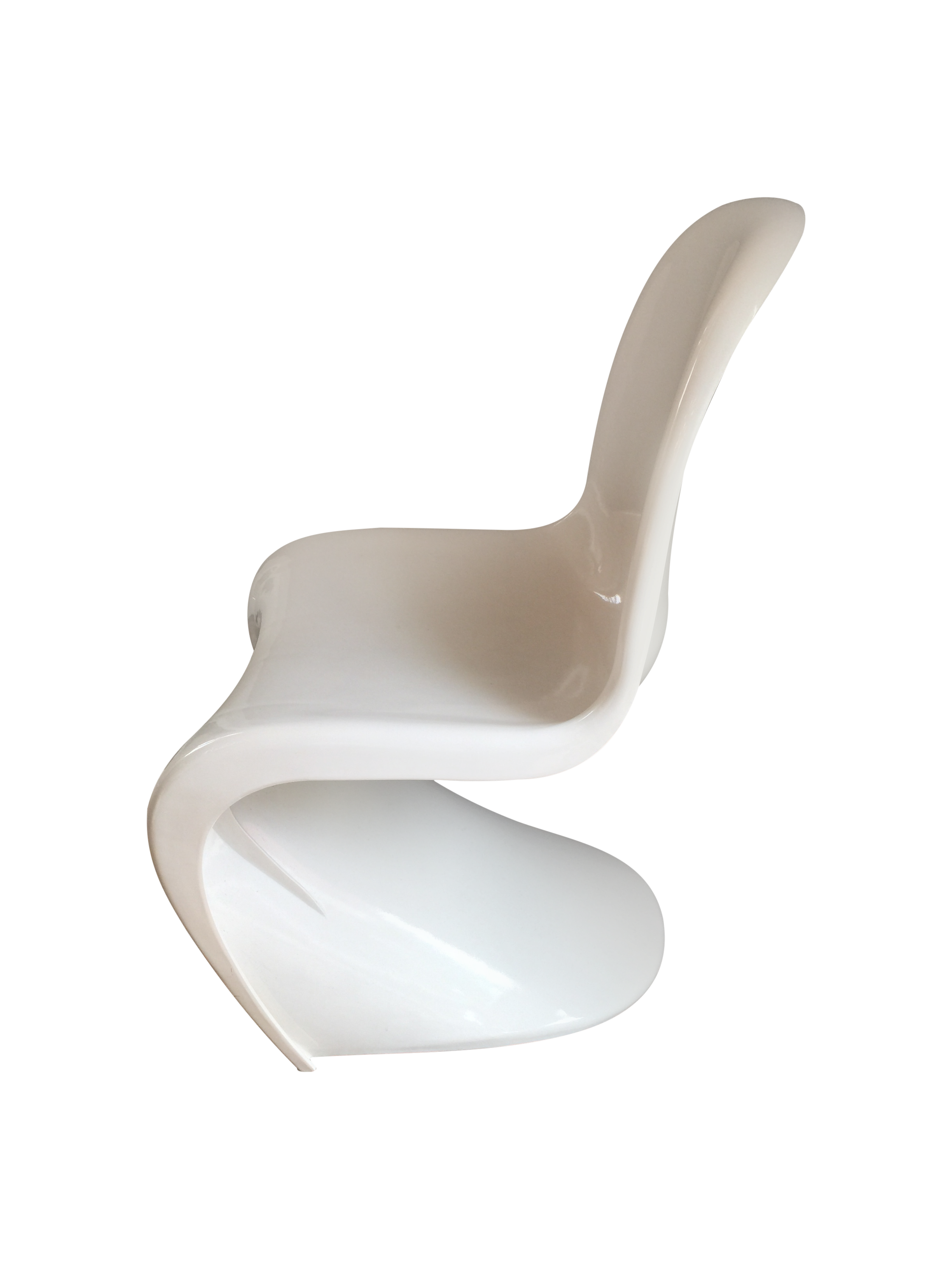 Modern White Chairs Set of 2 Chairish