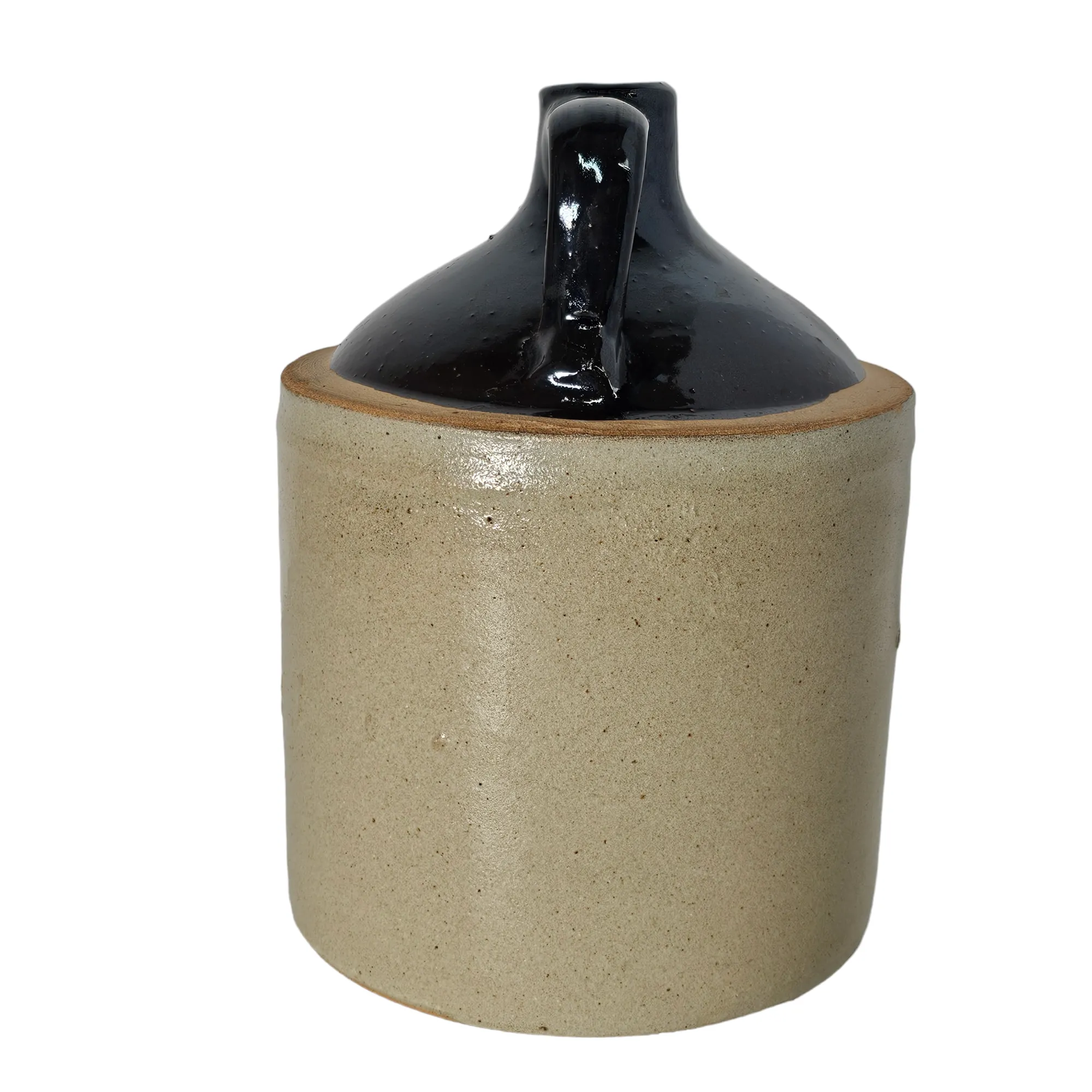 Old Albany Primitive Stoneware Jug Crock Jar 10.5