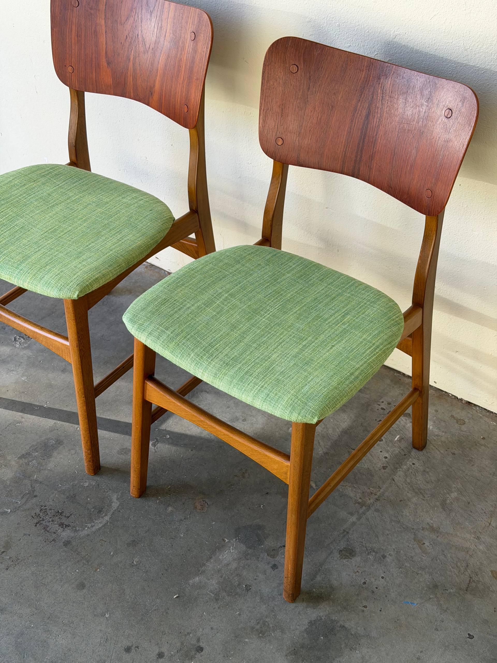 Set of 2 Teak Dining Chairs by Ib Kofod-Larsen for Christensen
