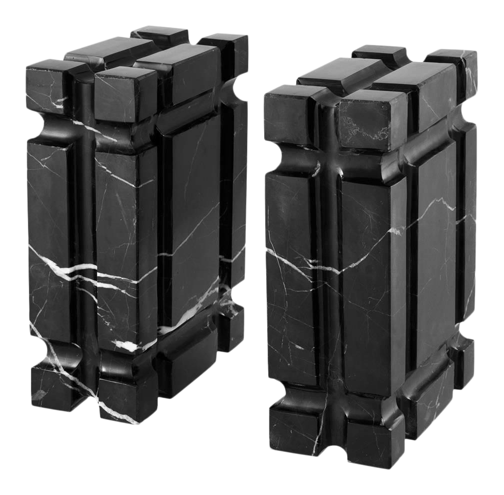 Marble Bookends (set of 2) Eichholtz Linea Chairish