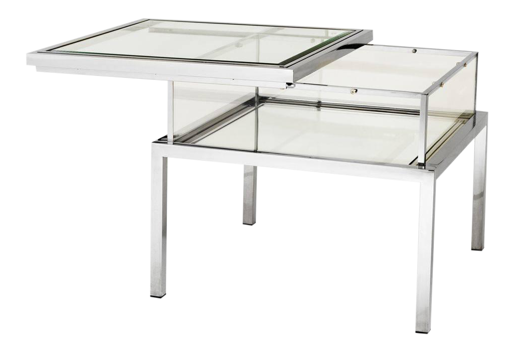 Square Sliding Top Side Table Eichholtz Harvey Chairish