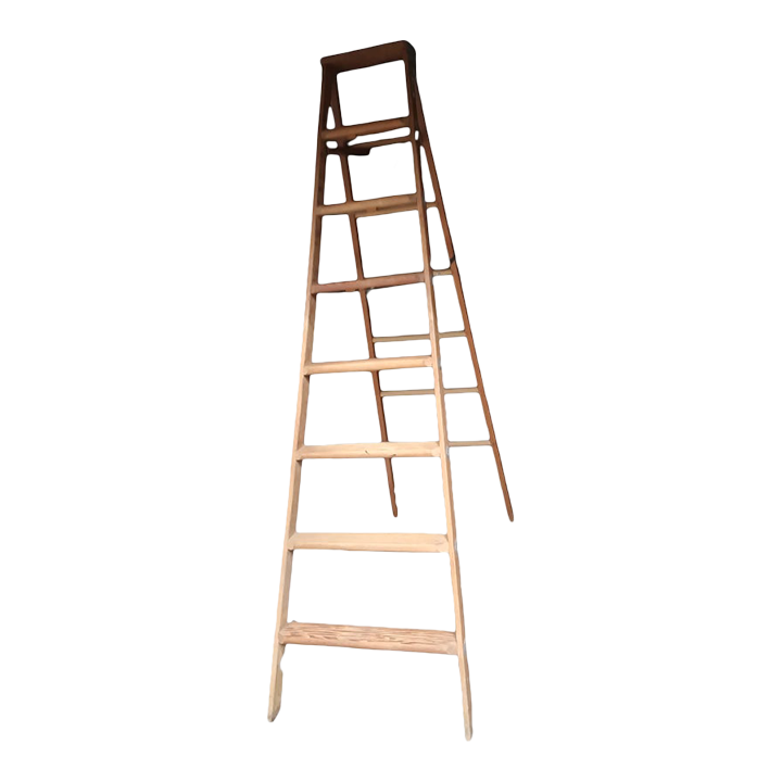 1940s Commercial Wooden A Frame Ladder Chairish