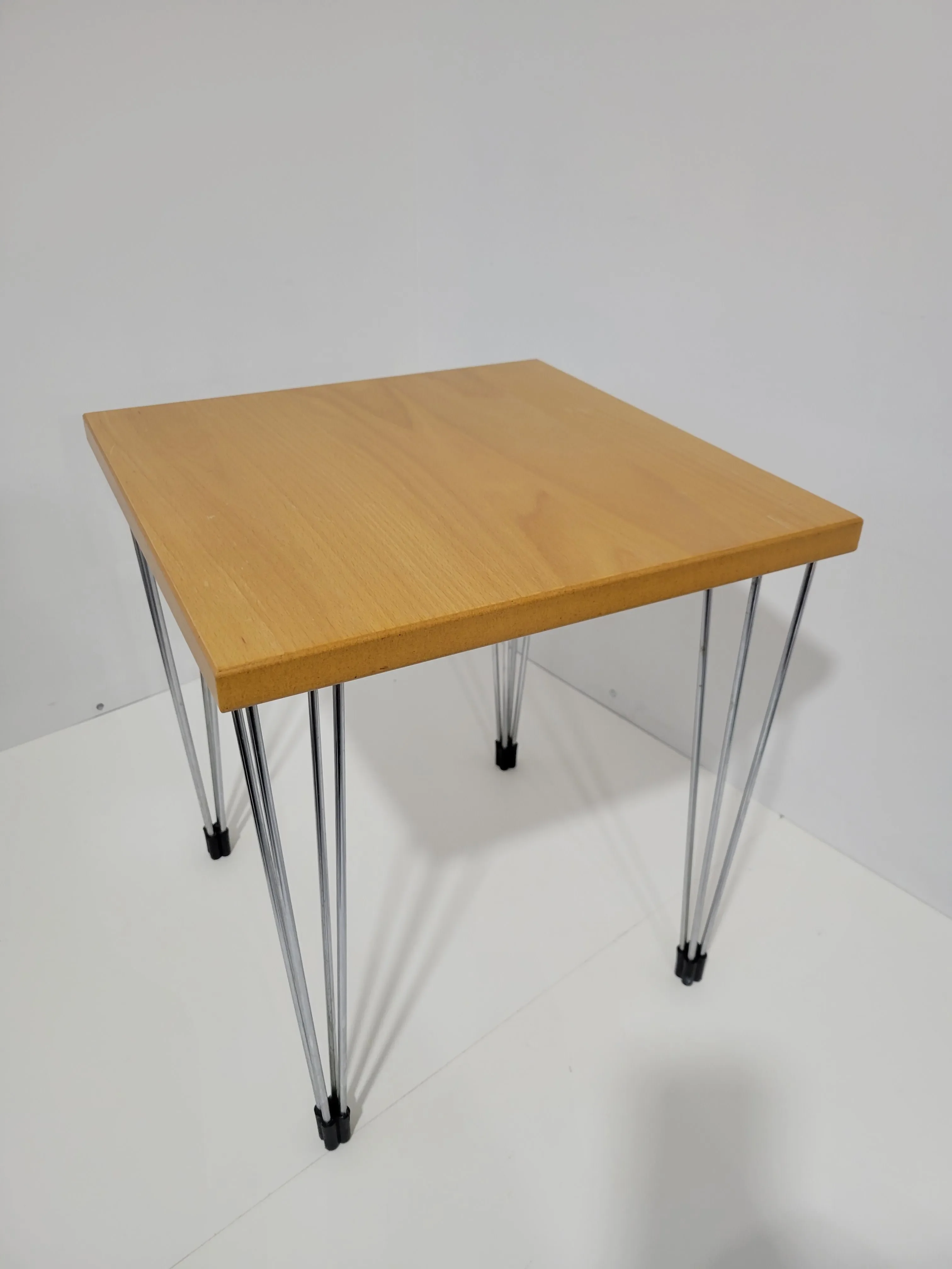 1980s Fritz Hansen Attributed Danish Modern Pin Age Birch Side