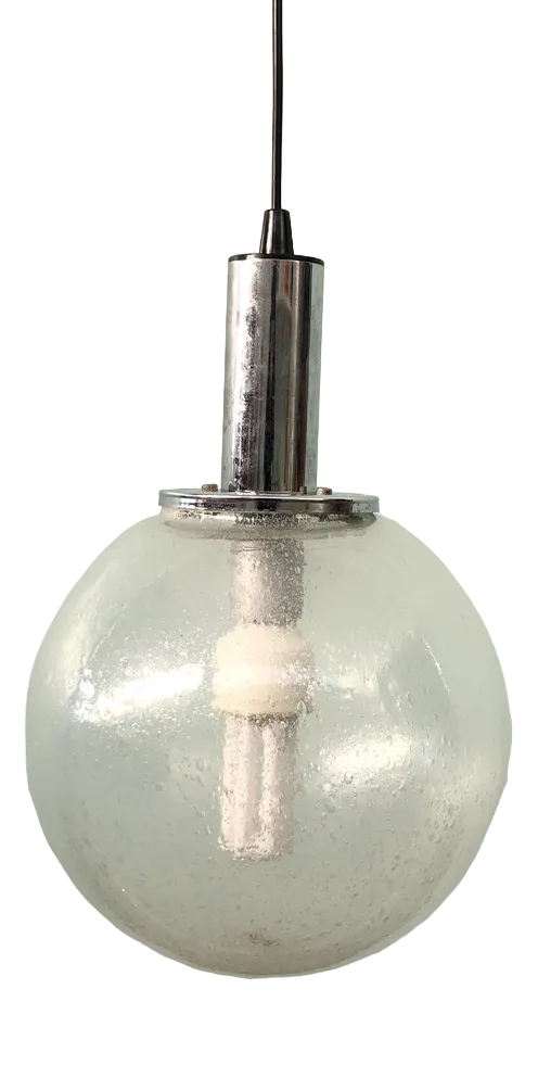 Italian Pendant with Murano Sphere by Sankey Targetti, 1960s