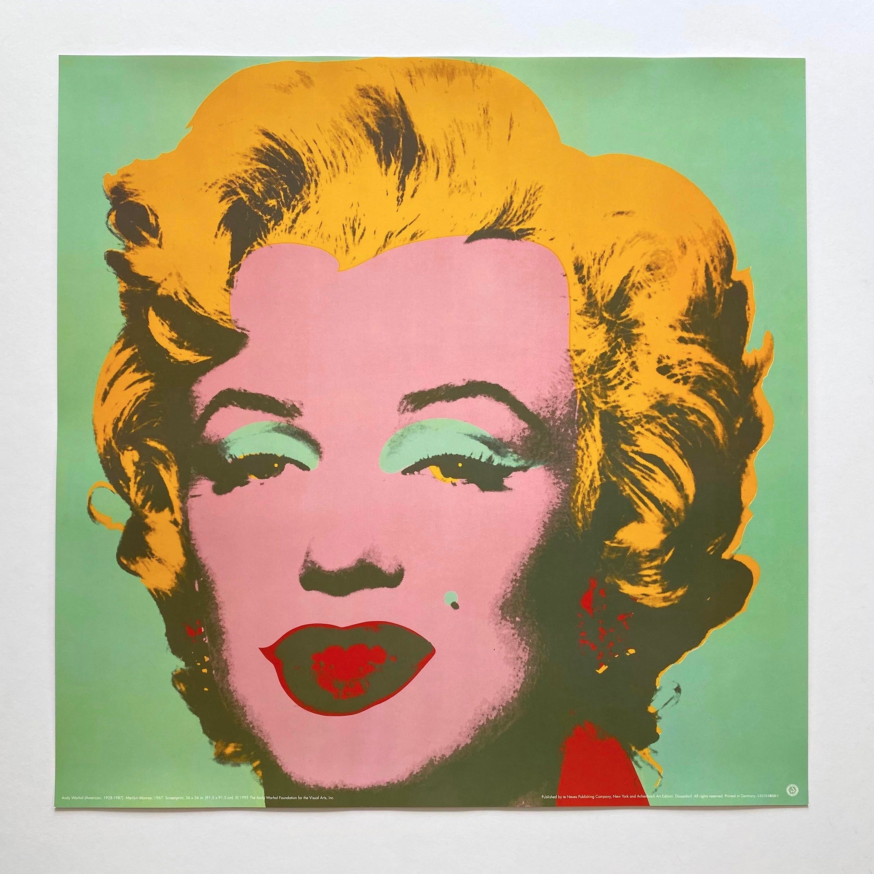 F*I様 1993 Andy Warhol “Marilyn Monroe” Andy Warhol Foundation Vintage 1993 Lithograph Print Extra Large