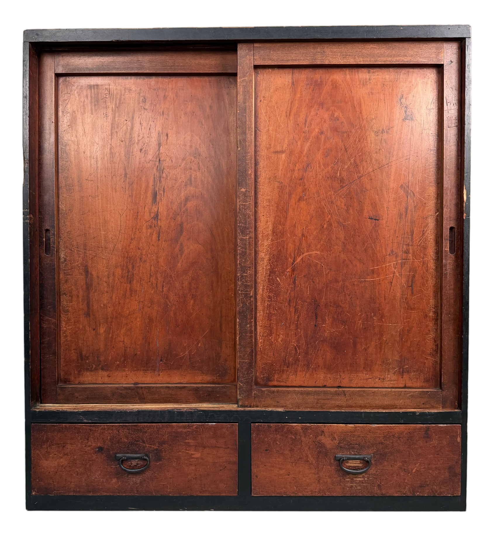 Japanese Tansu Cabinet with Sliding Doors, 1890s