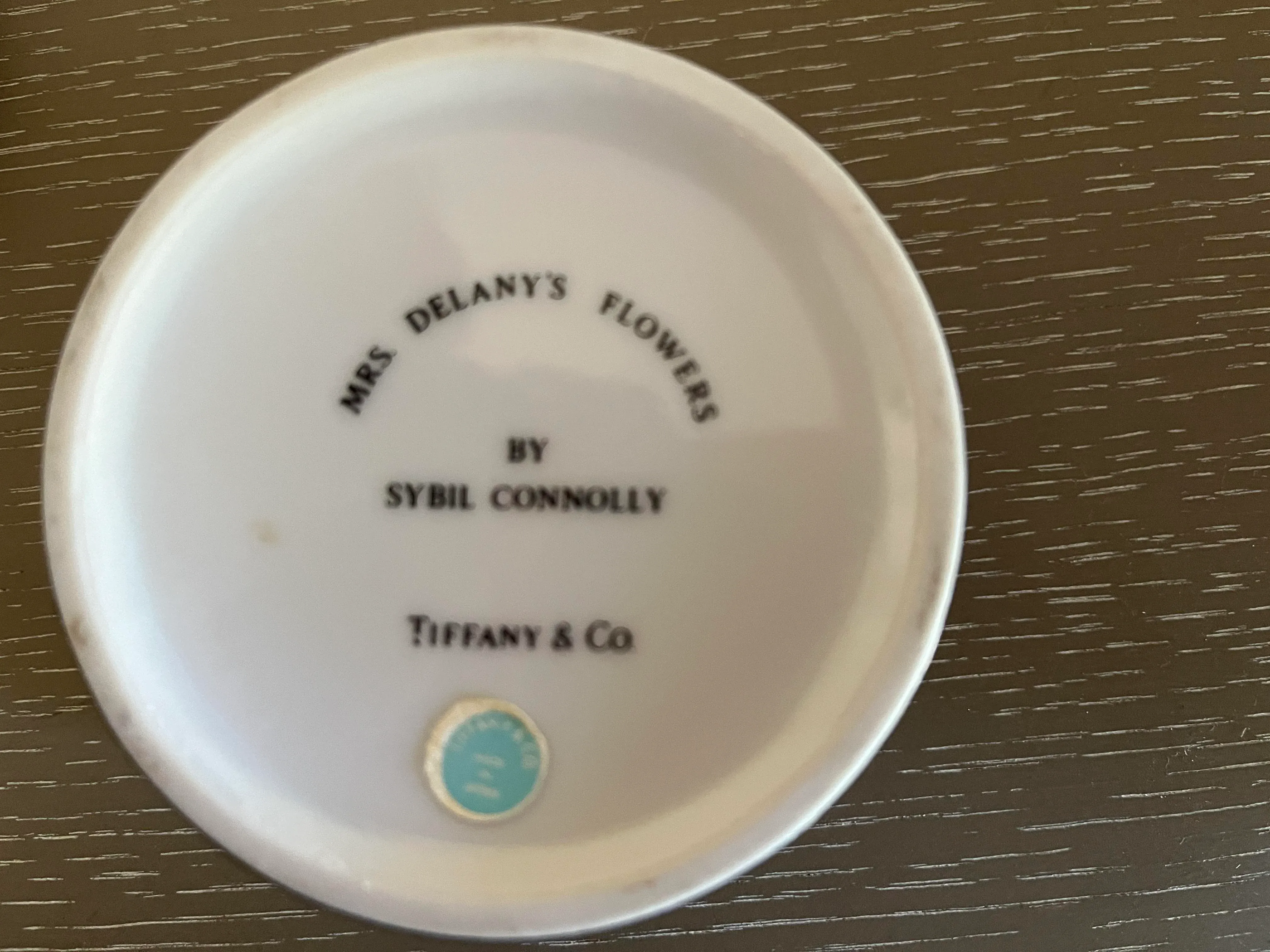 Vintage Tiffany and Company Trinket Box, Mrs. Delany's Flowers