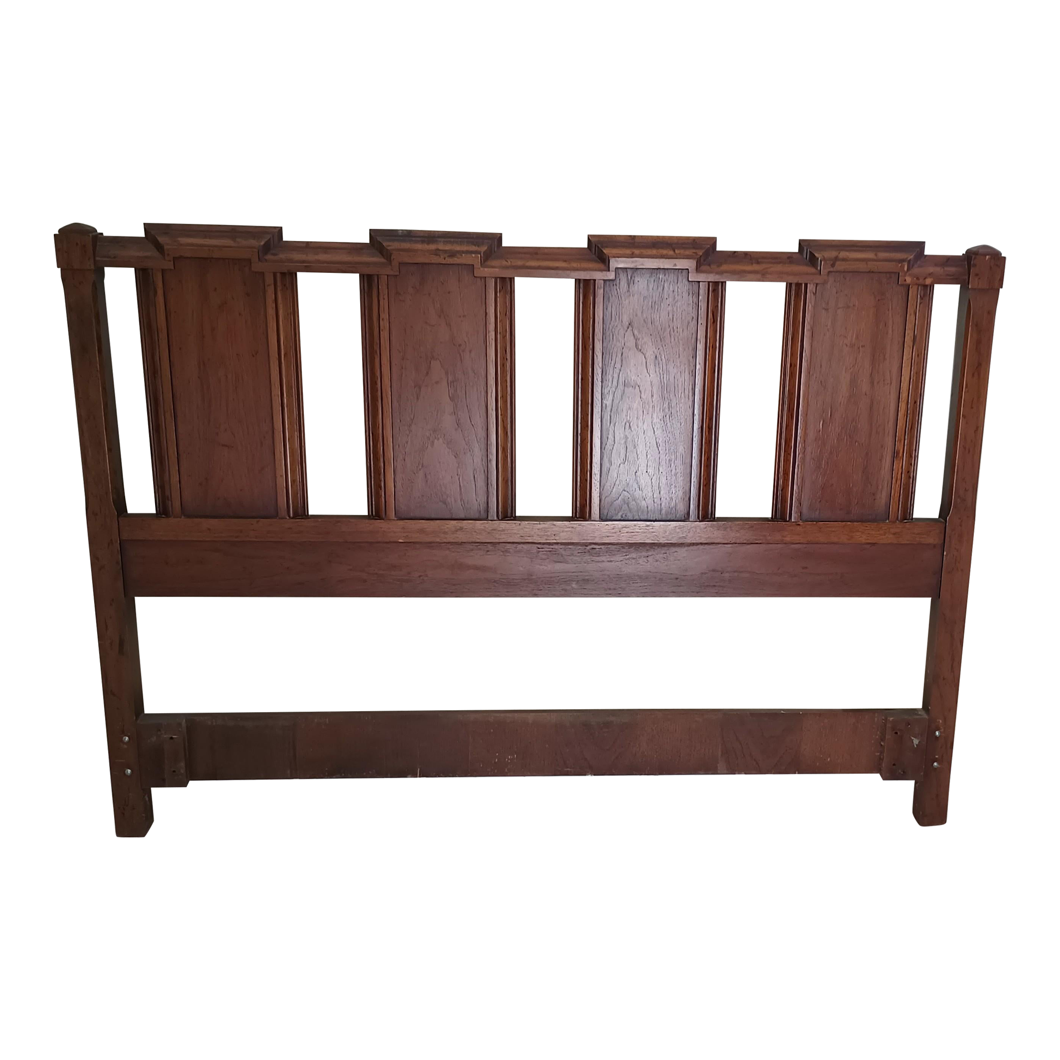 1980s Brutalist Maple Floating Panels Headboard Queen Size Chairish