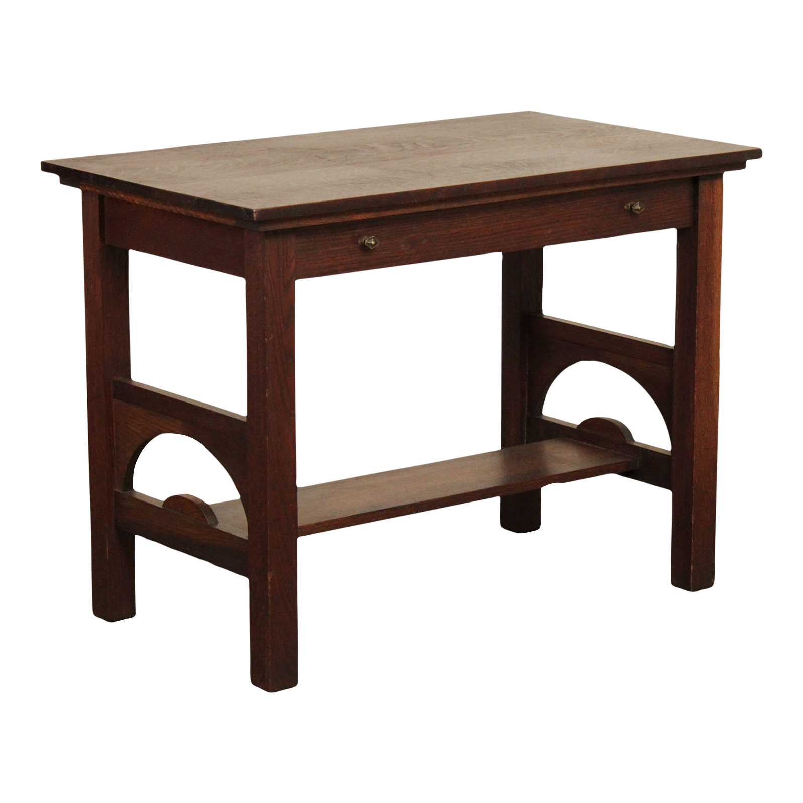 Antique Mission Oak One Drawer Writing Desk or Library Table Chairish