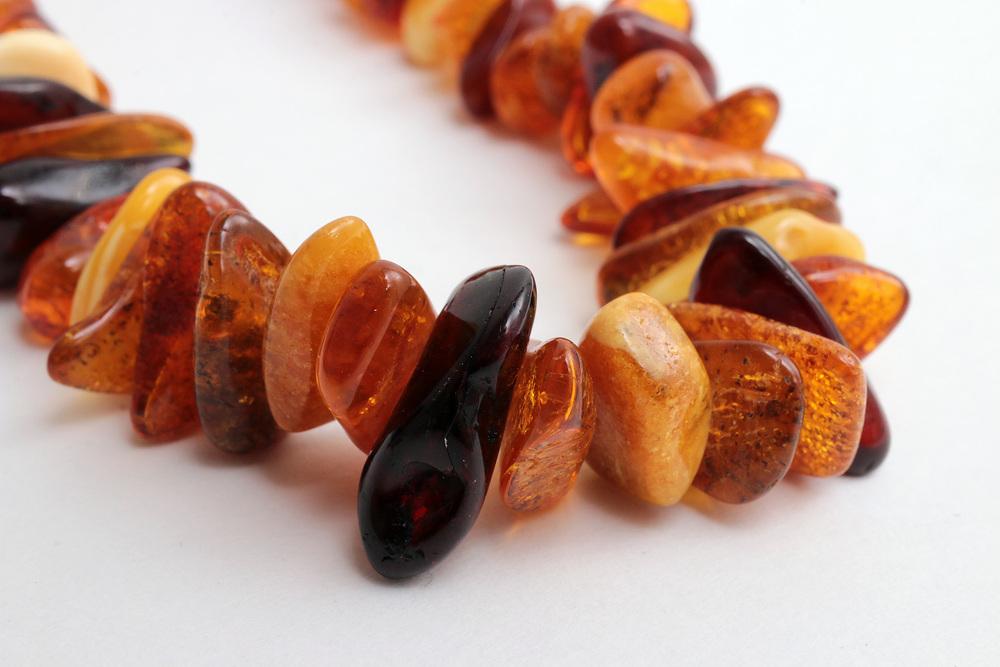 Vintage Three Amber Necklaces, 1960s, Set of 3