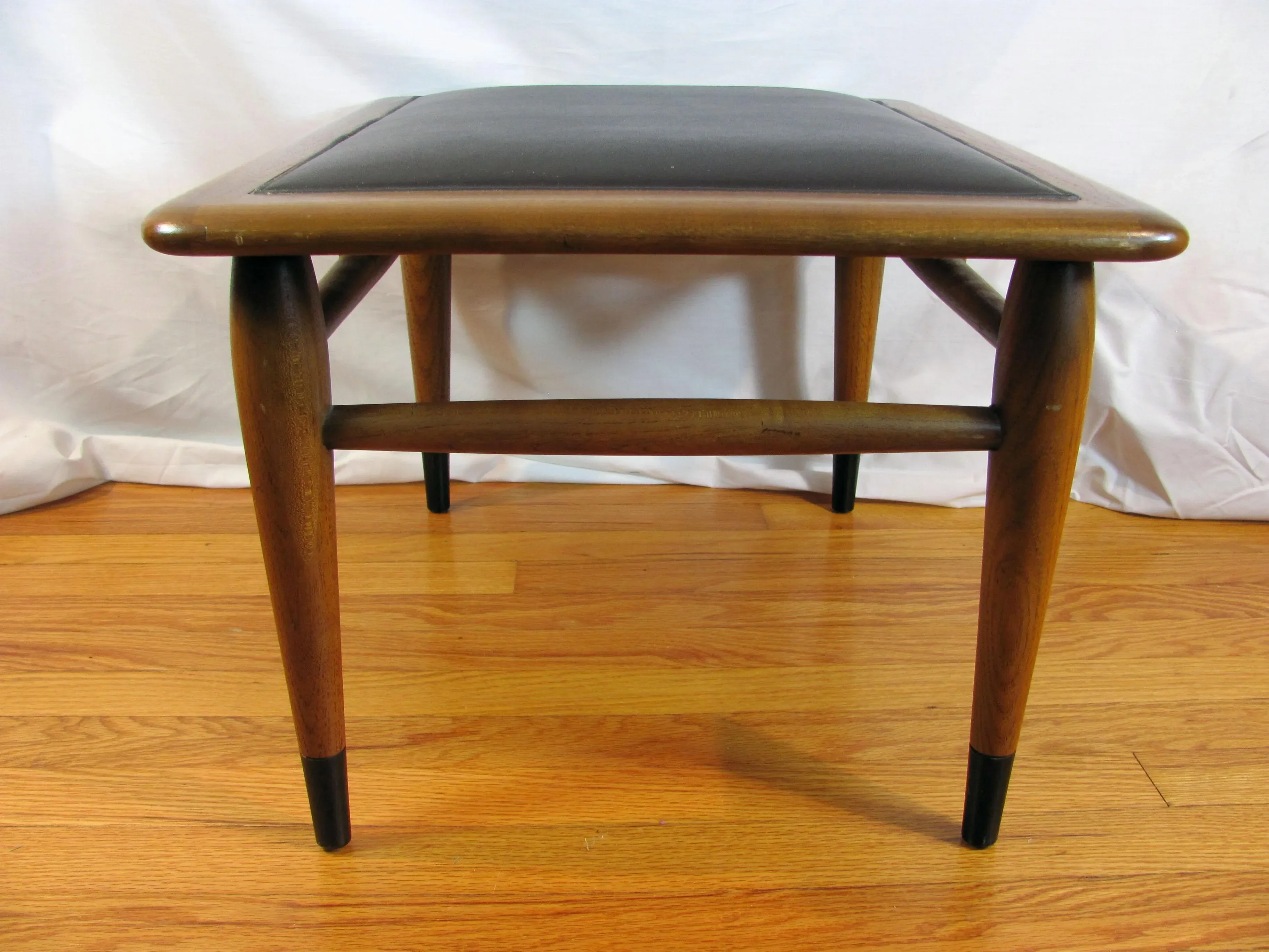 1964 Andre Bus for Lane Acclaim 900 Walnut Foot Stools Ottoman - A Pair