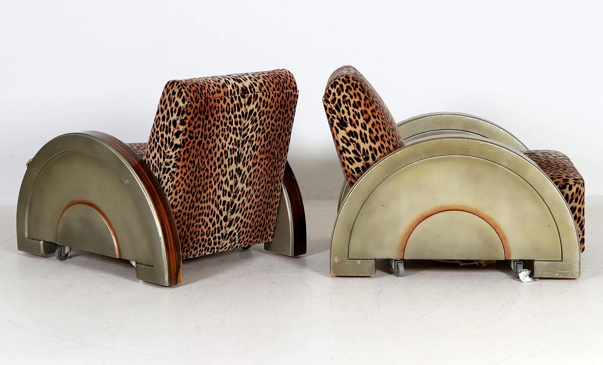 Set of Art Deco French Club Chairs, 1930s