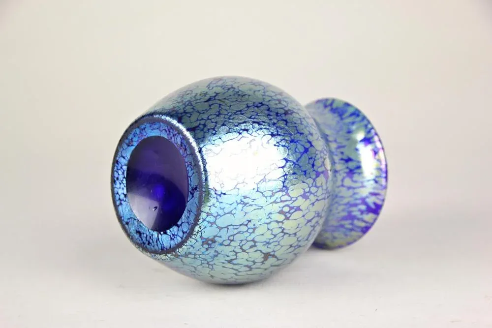Art Nouveau Glass Vase with Papillon Decor from Loetz Witwe, Bohemia, 1903