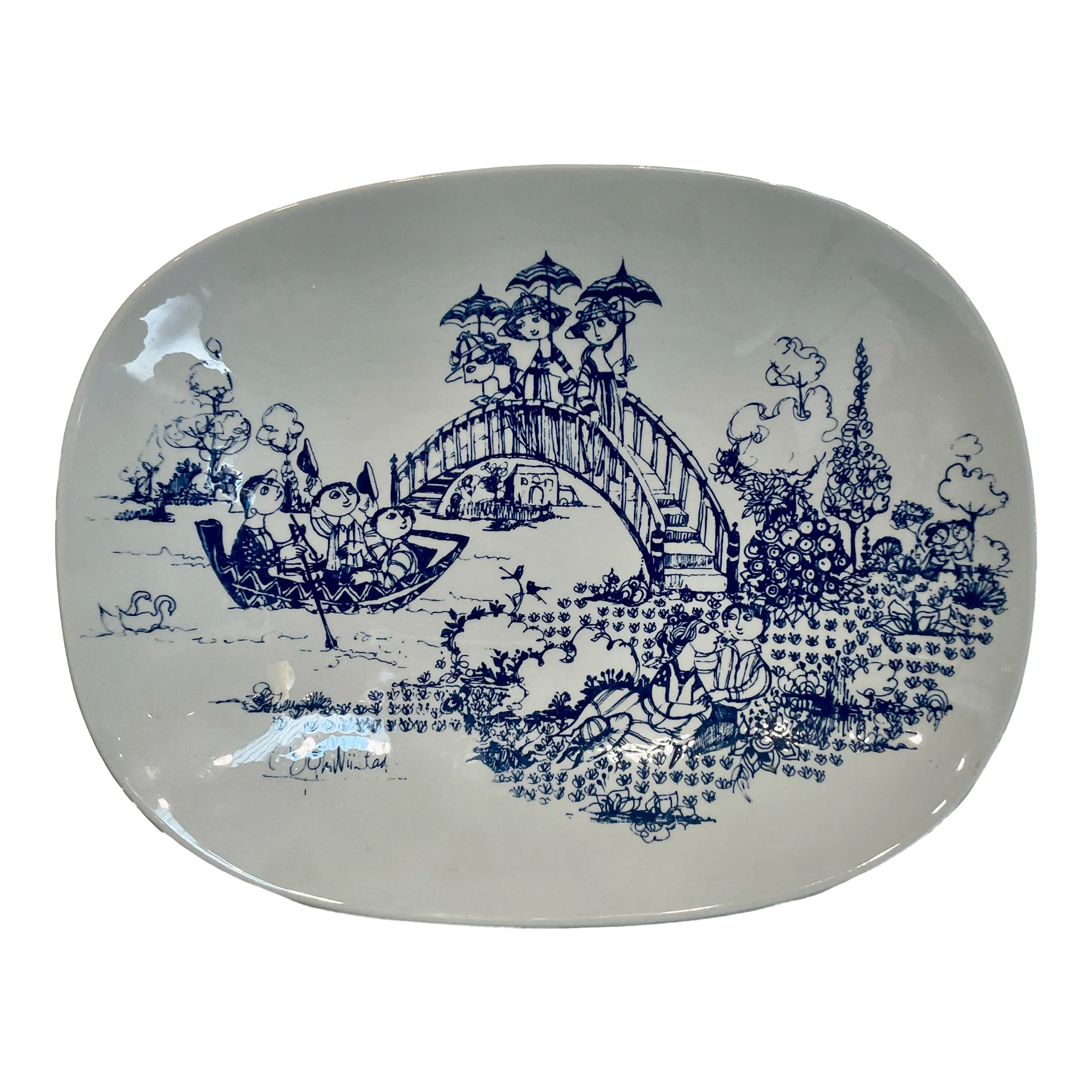 1970s Mid-Century Bjorn Wiinblad for Nymolle - Salute Low Footed