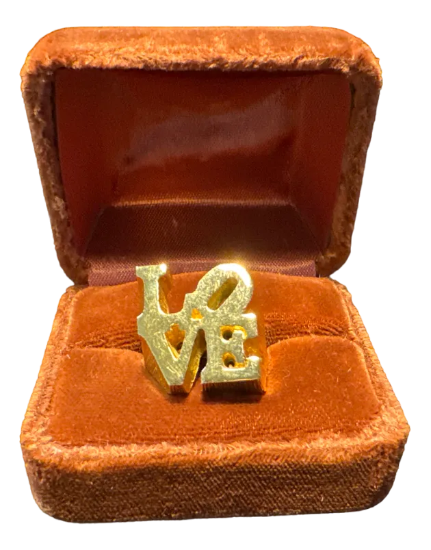 Love Ring from Robert Indiana, 1970s | Chairish