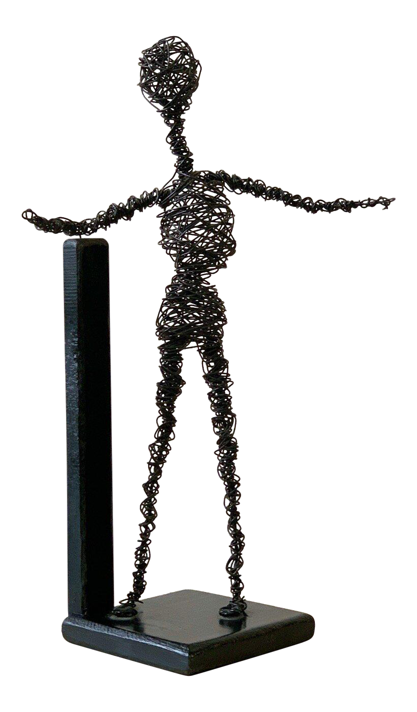 Mid 20th Century Figurative Wire Sculpture Chairish