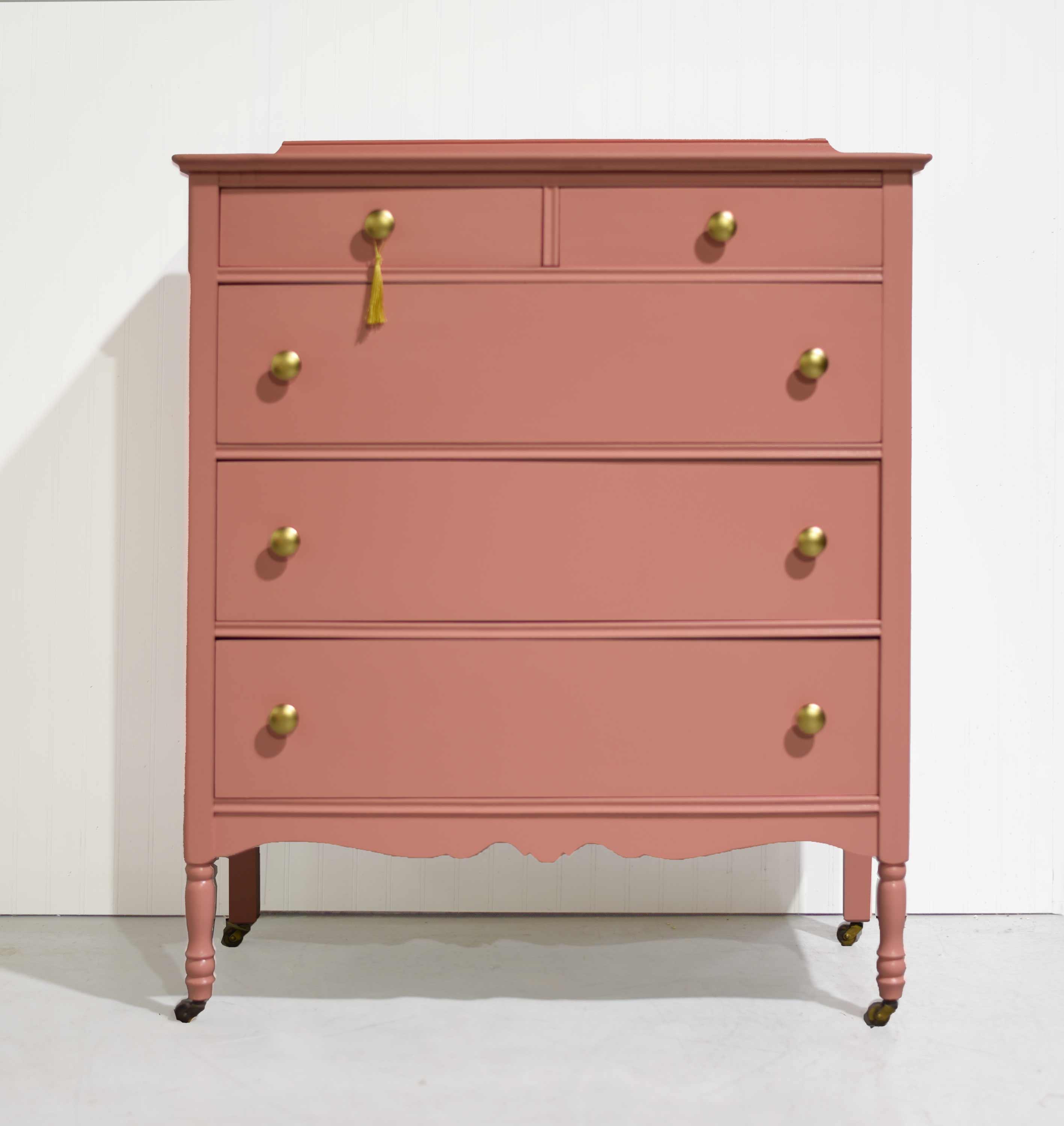 pink french provincial dresser Pink and Gold French Provincial Tall Dresser