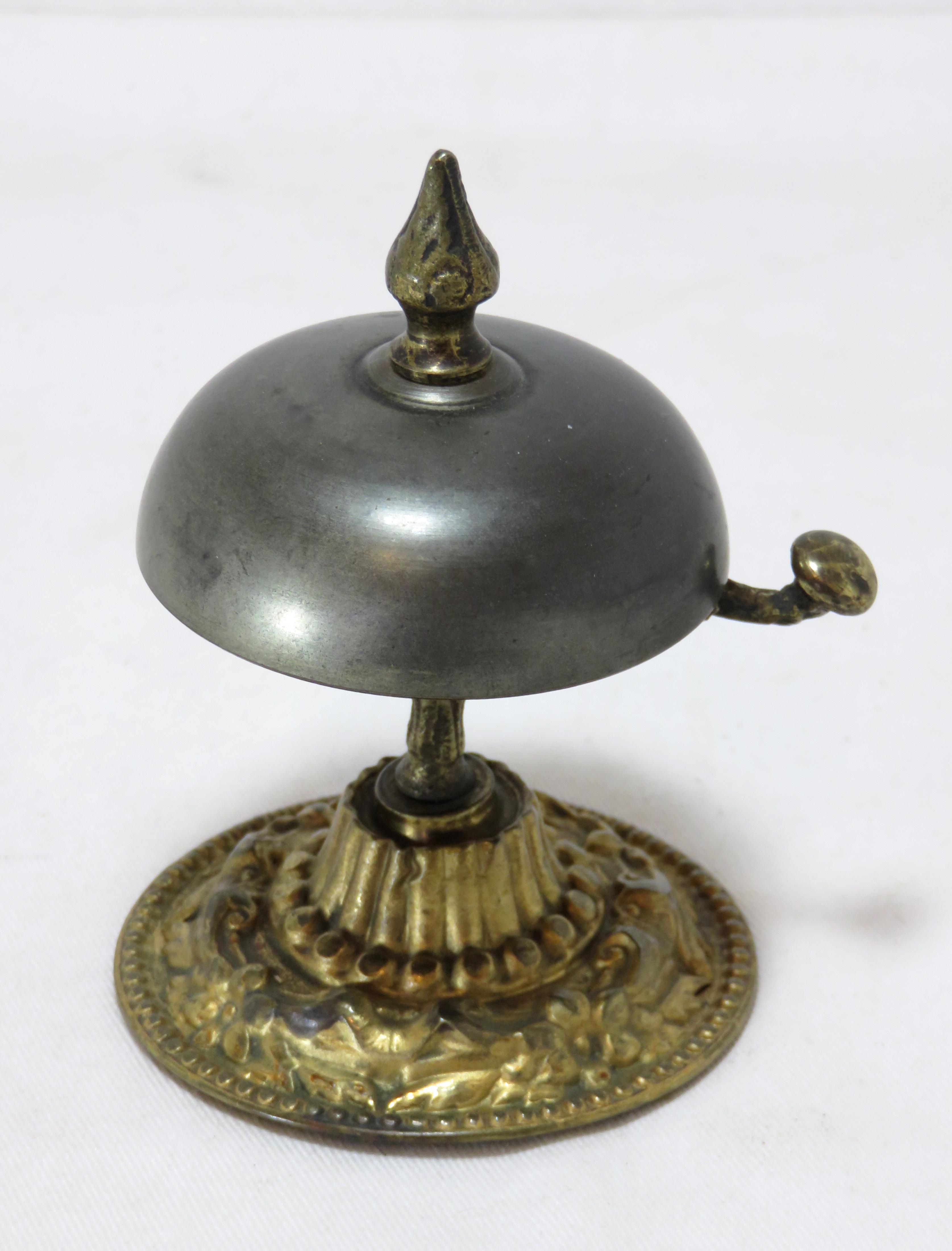 Vintage brass desk bell outlet