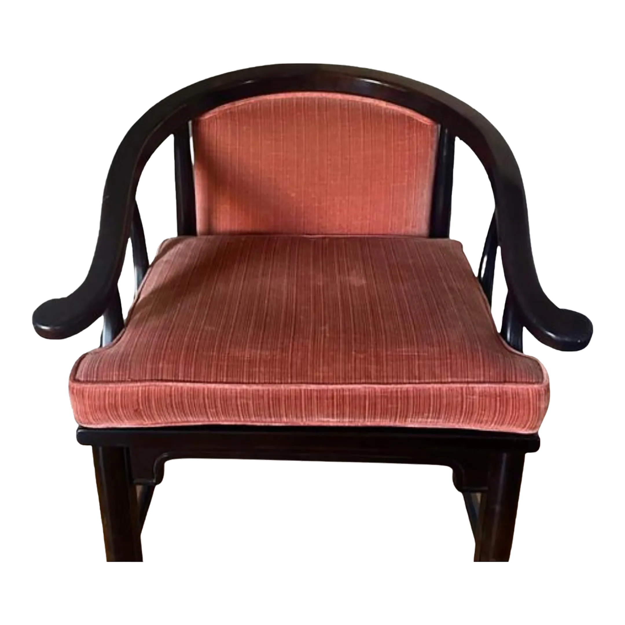 Mid 20th Century James Mont Style Horseshoe Ming Style Lounge Club