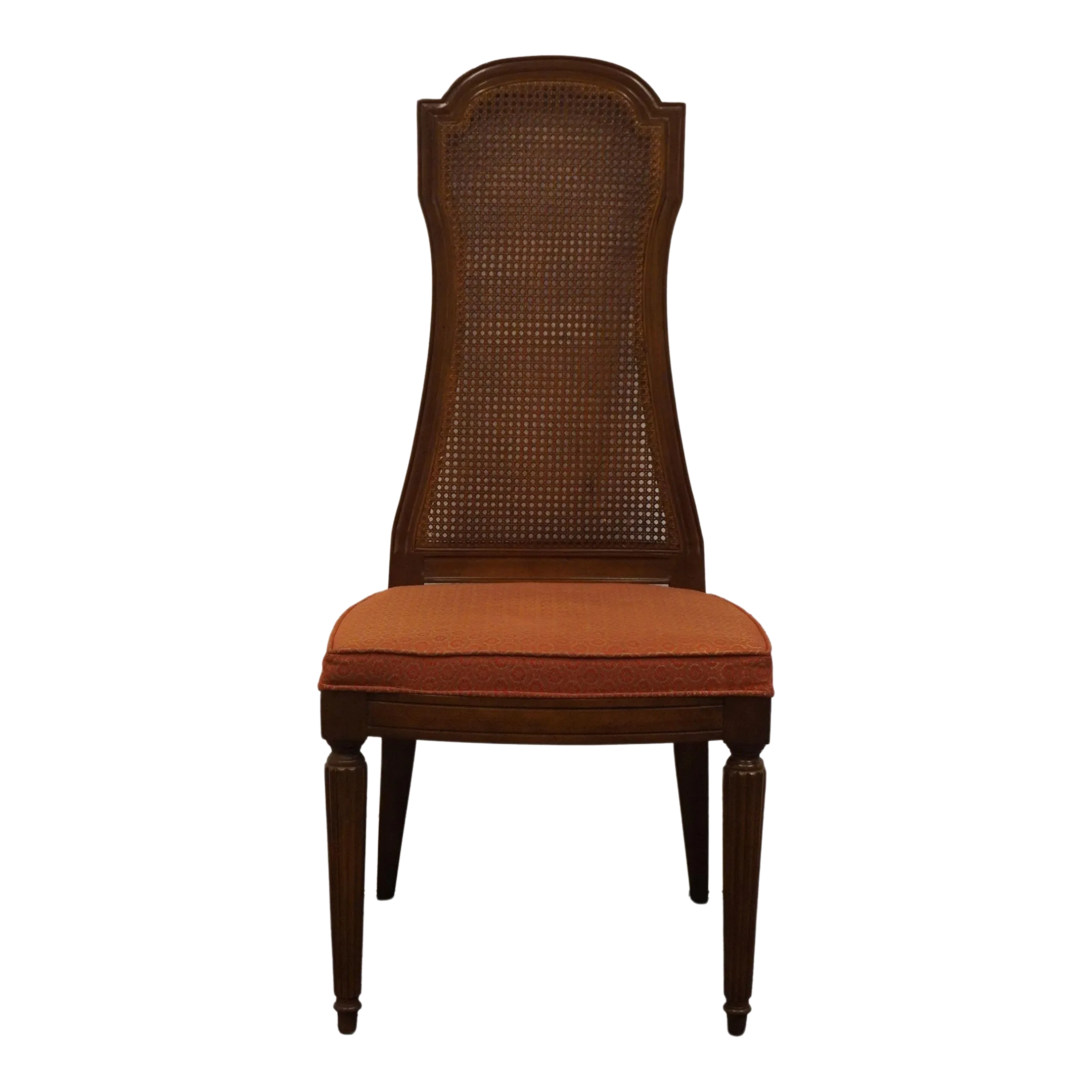 Drexel Heritage Italian Mediterranean Cane Back Dining Side Chair 468