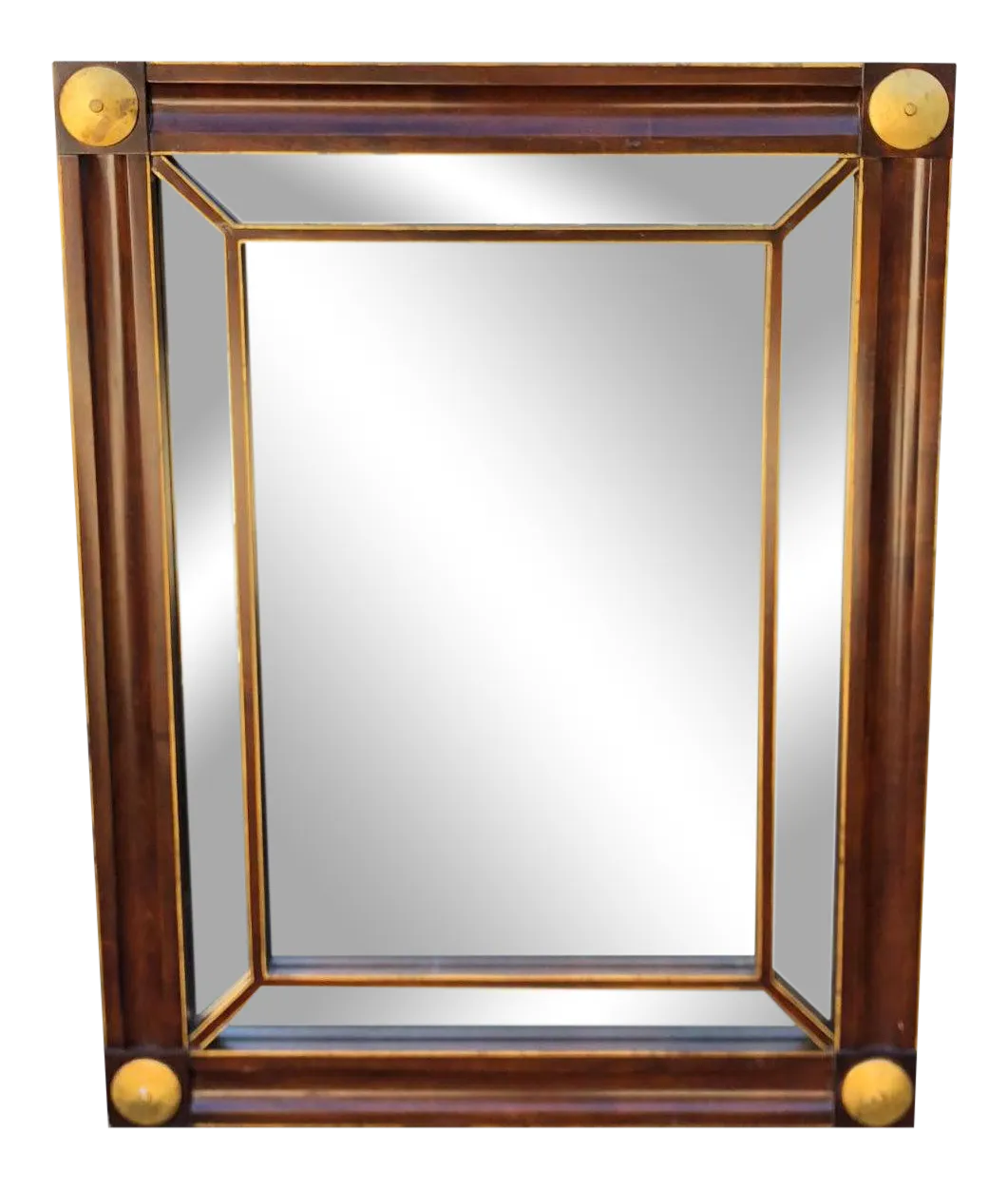 Baker Furniture Company Empire Mahogany & GiltWood Mirror Chairish