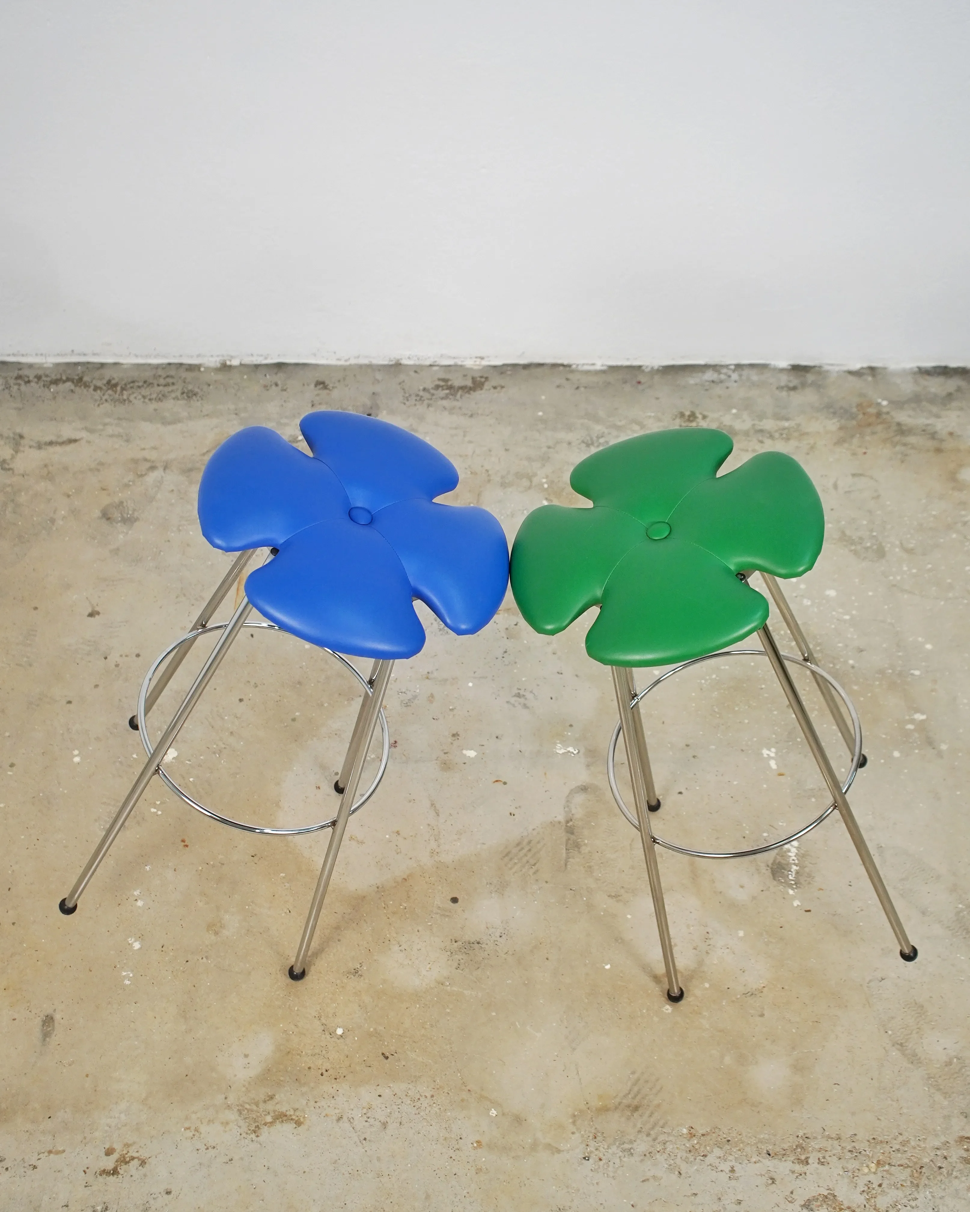 Effezeta Clover Stools, Set of 2 | Chairish