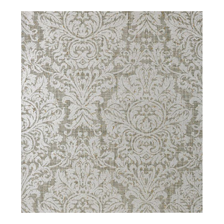 Kingsbury Damask Wallpaper Dove Gray Chairish