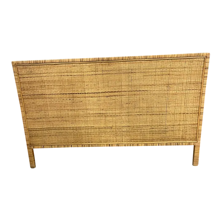 California King Rattan Headboard Chairish