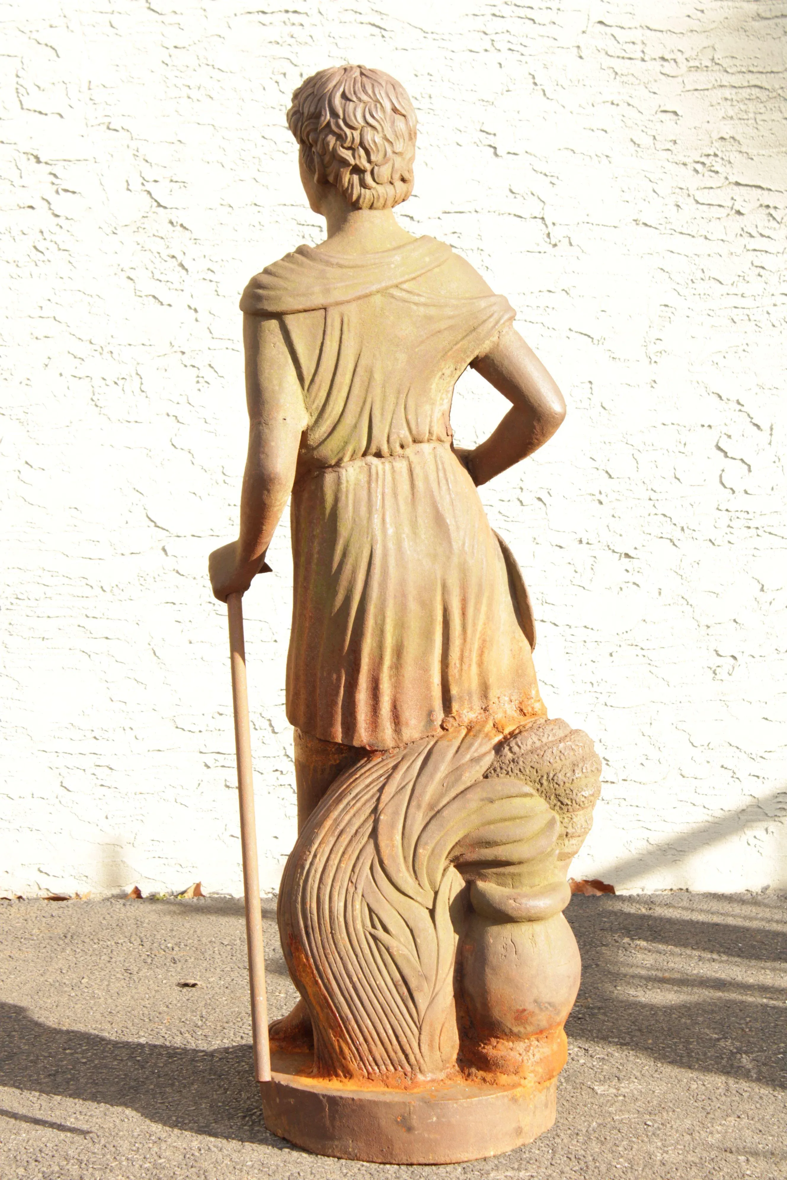 Mid 20th Century Classical Style Figural Life-Size Cast Iron