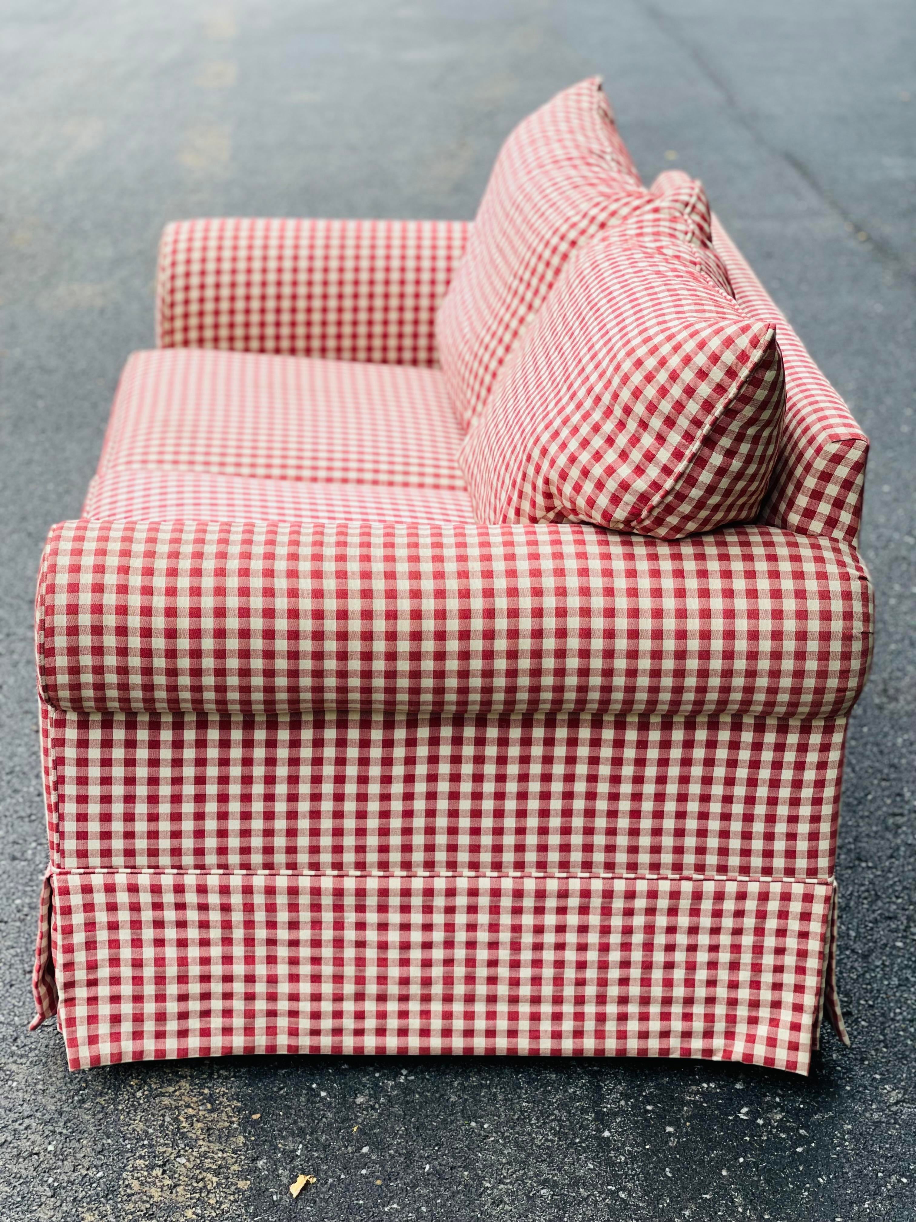 Red Gingham Couch atelieryuwa.ciao.jp