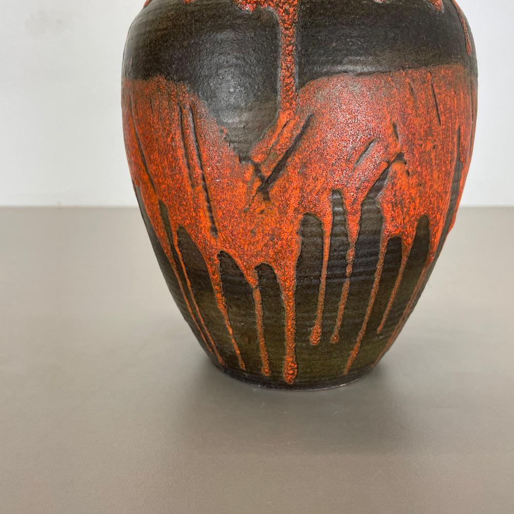 Fat Lava Ceramic Pottery Vase by Heinz Siery for Carstens