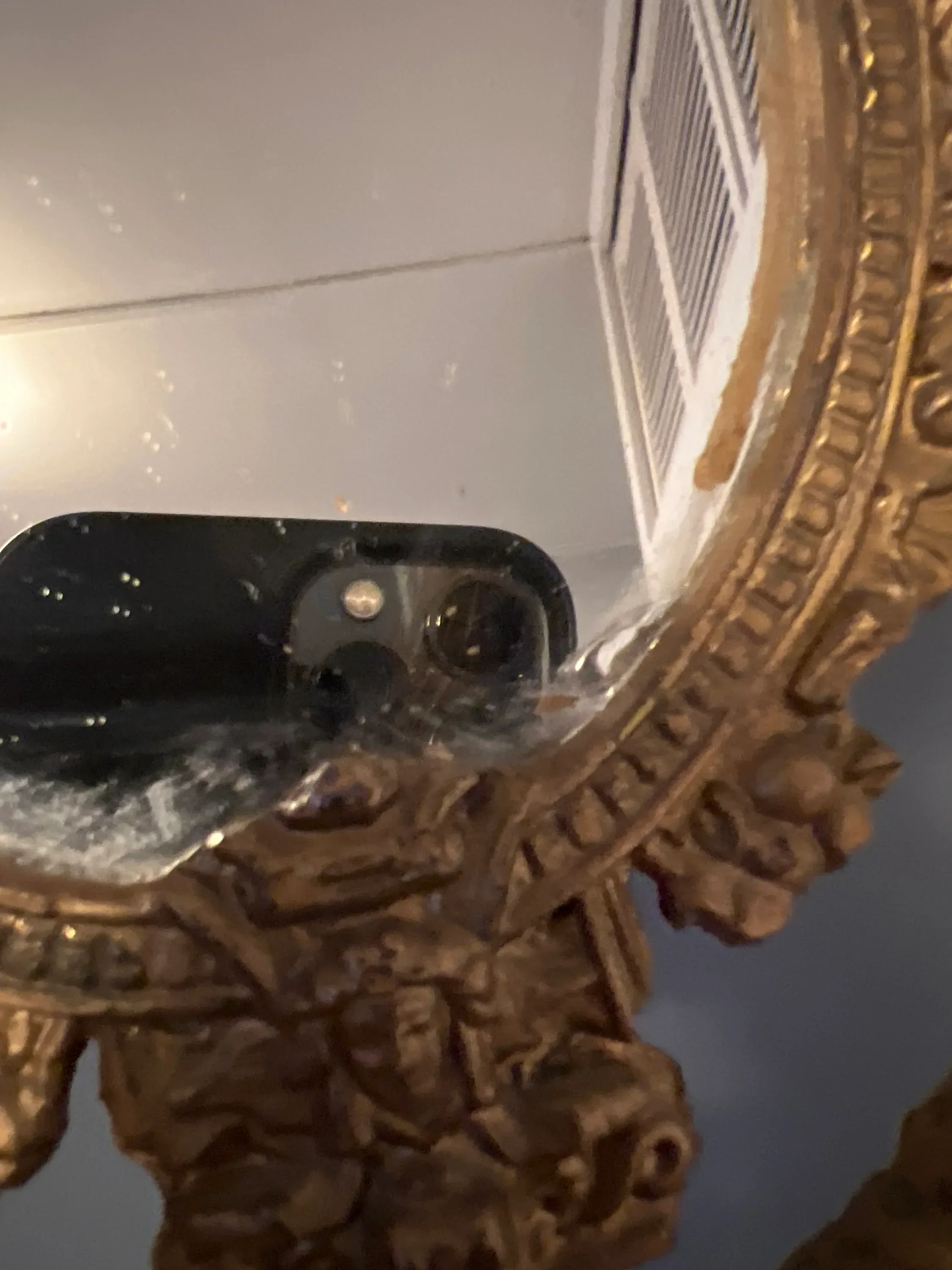 1920s Art Nouveau Table Mirror