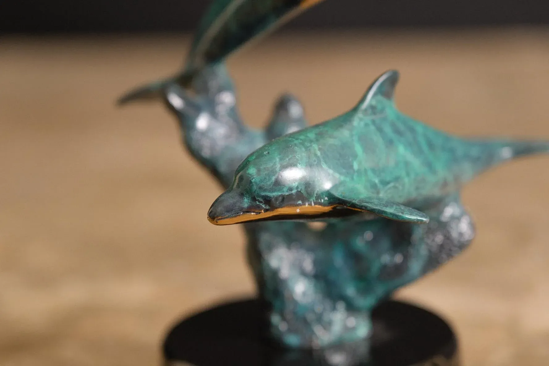vintage ラブラドール　レトリバー　ブロンズ像 Christian Riese Lassen Signed & Numbered Bronze Dolphin Sculpture