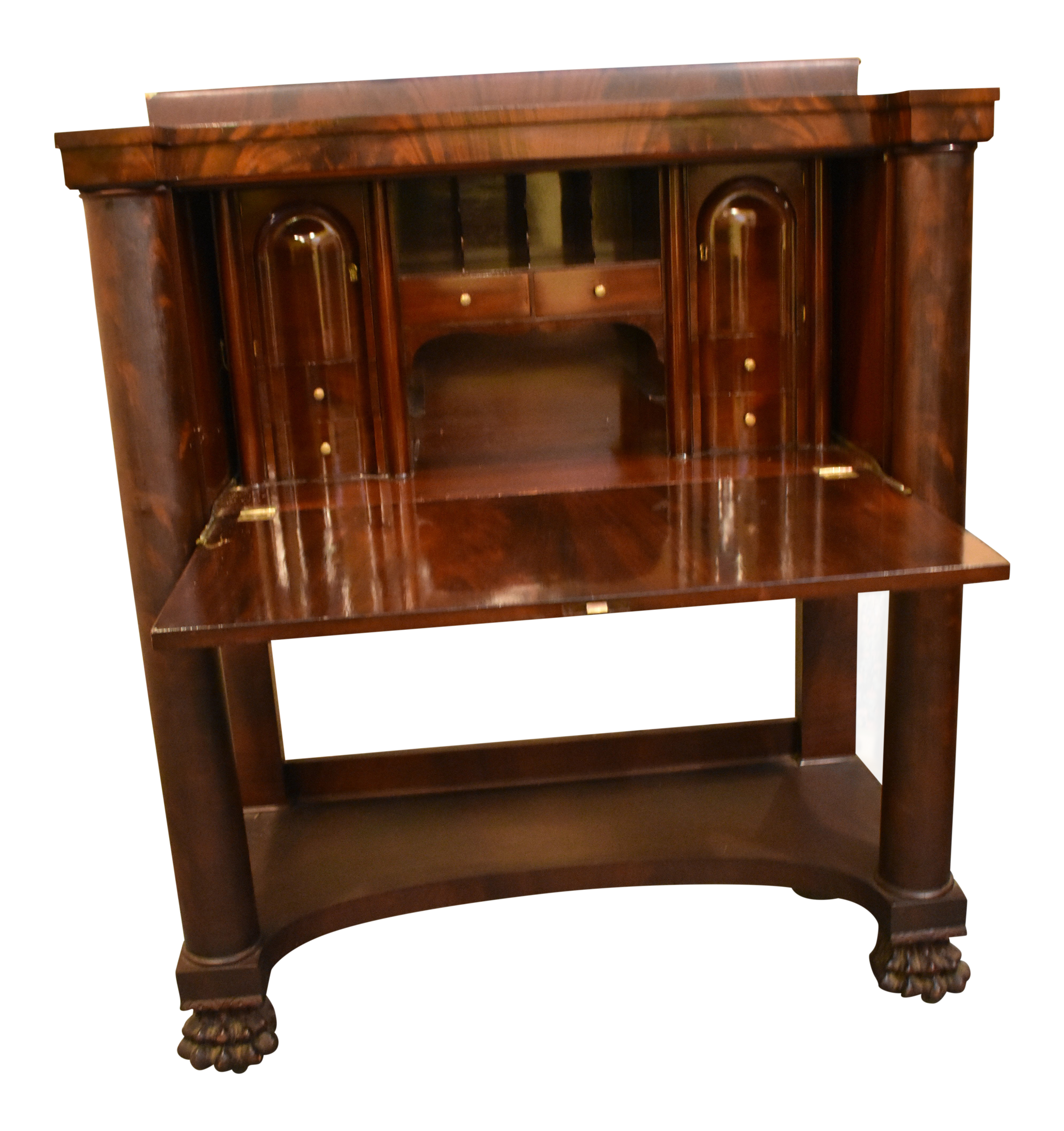 Antique Drop Front Secretary Desk >> 1940s Empire Style Drop Front Secretary Desk Chairish Antique Drop Front Secretary Desk >> 1940s Empire Style Drop Front Secretary Desk Chairish