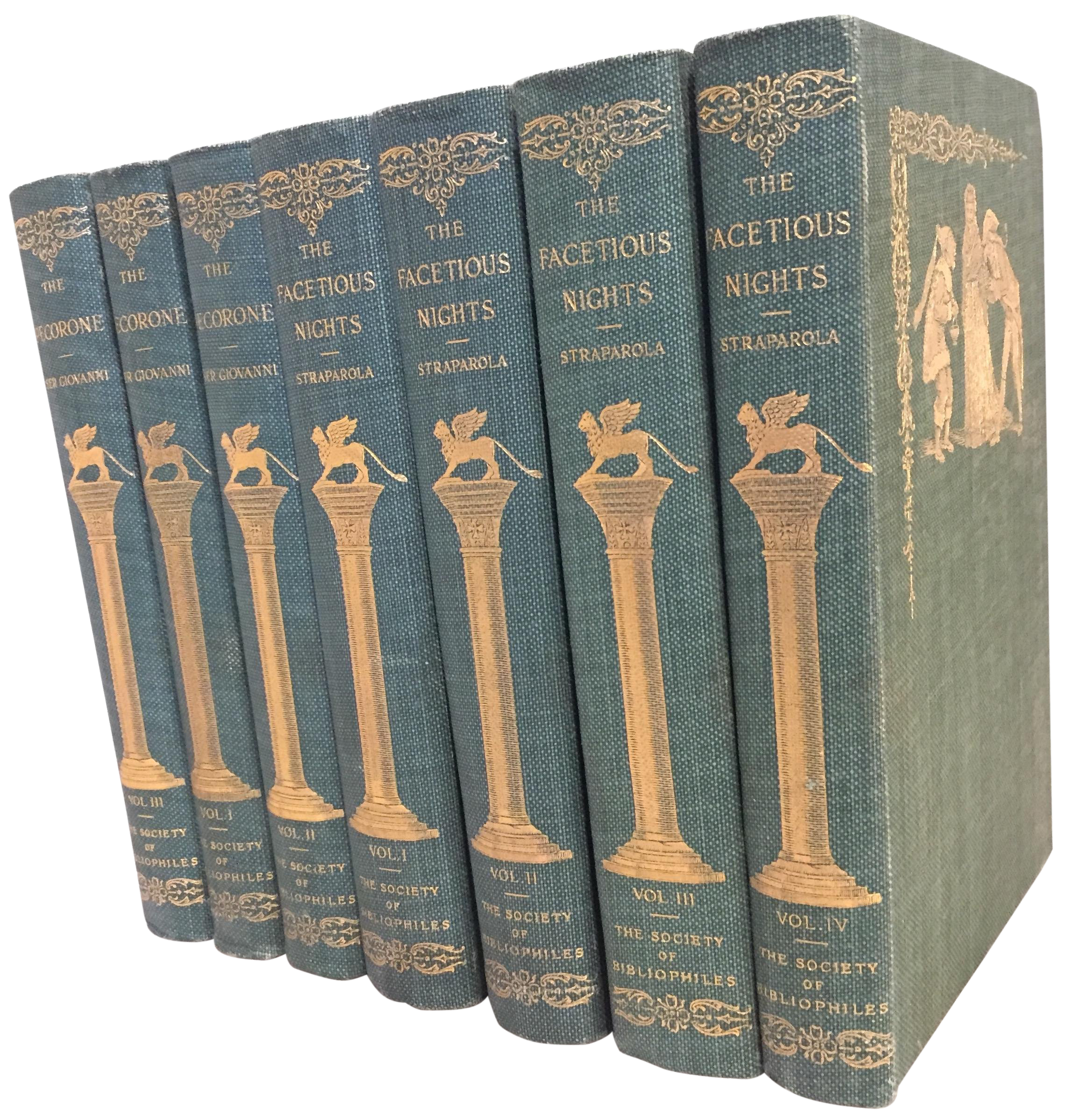 Late 19th Century Decorative Volume Set The Facetious Nights And