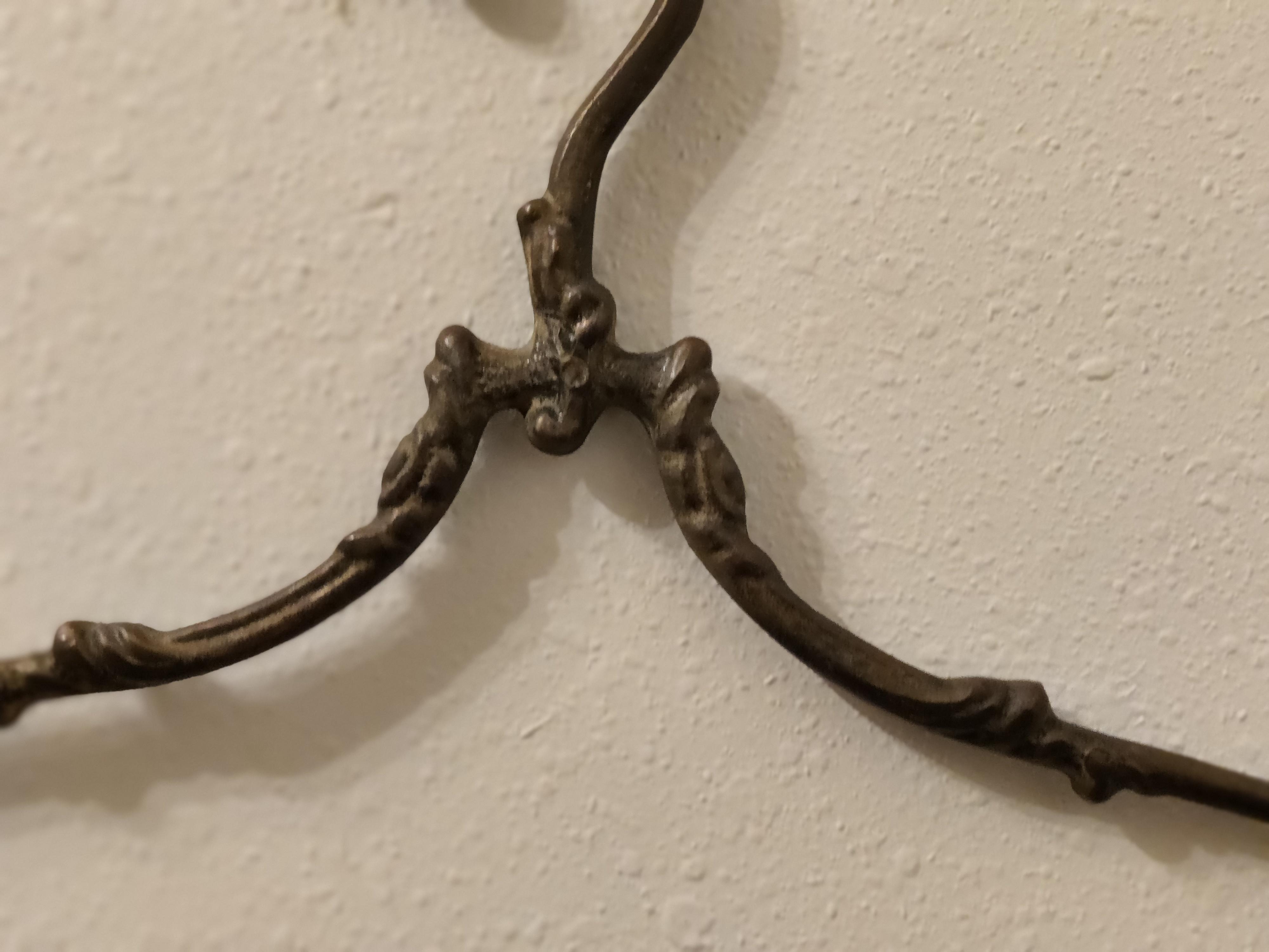 Circa 1960 Ornate Brass Clothes Hangers Set of 4 Chairish
