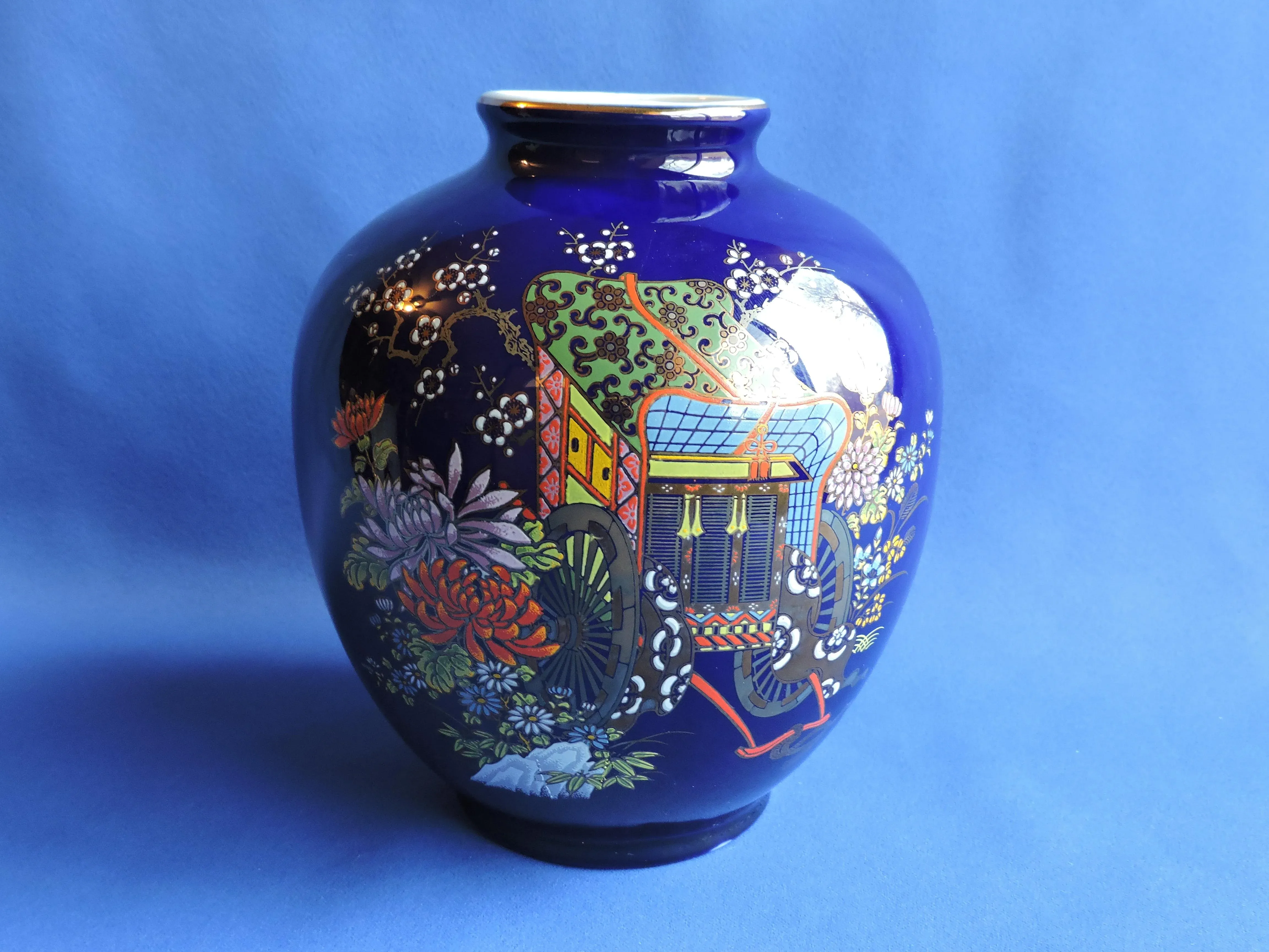 九谷焼Kutani Ware Ceramic Vase Vintage Kutani Ware (九谷焼) Flower Vase / Peach and Bird - Etsy