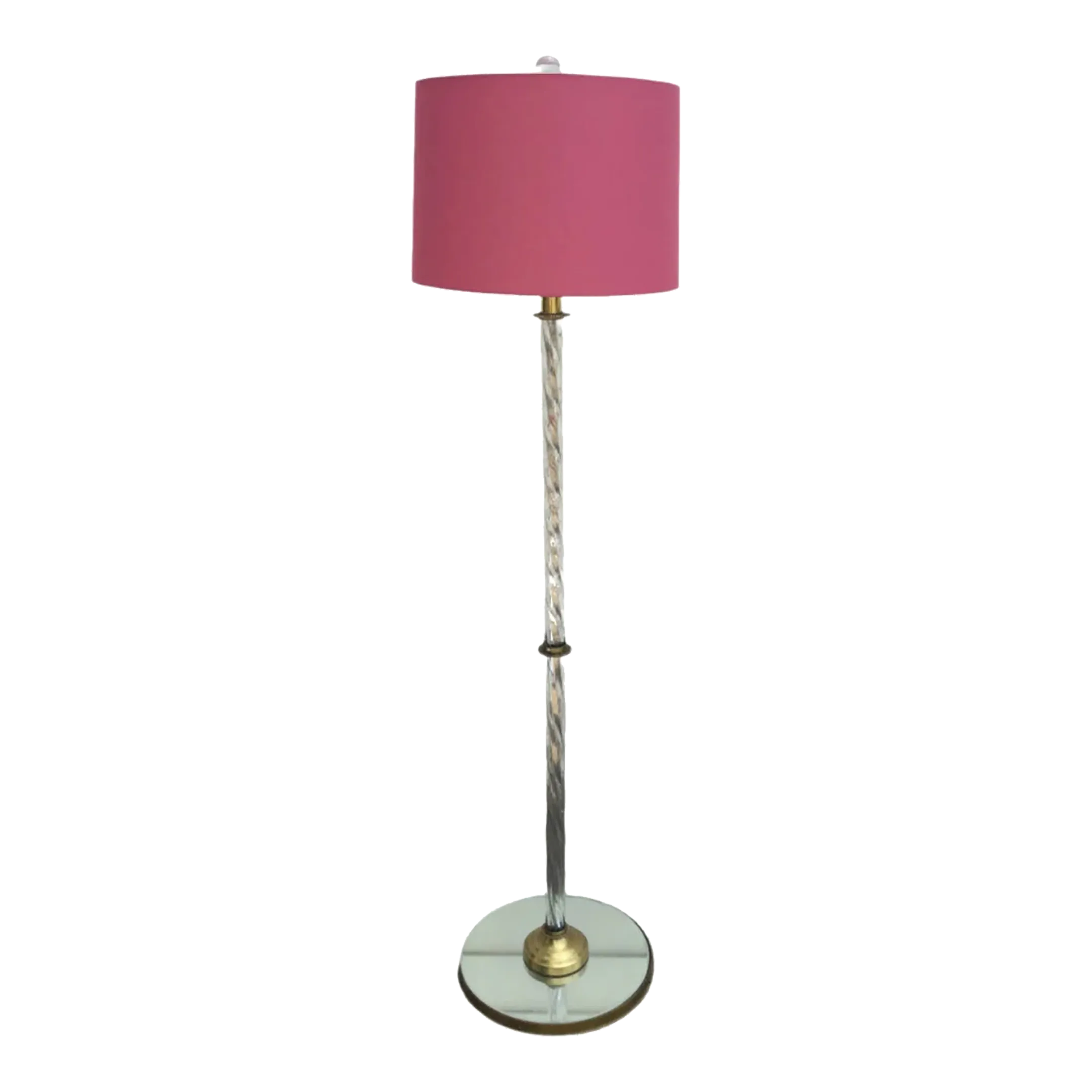 1930s Brass and Crystal Floor Lamp, image size:2160x2160