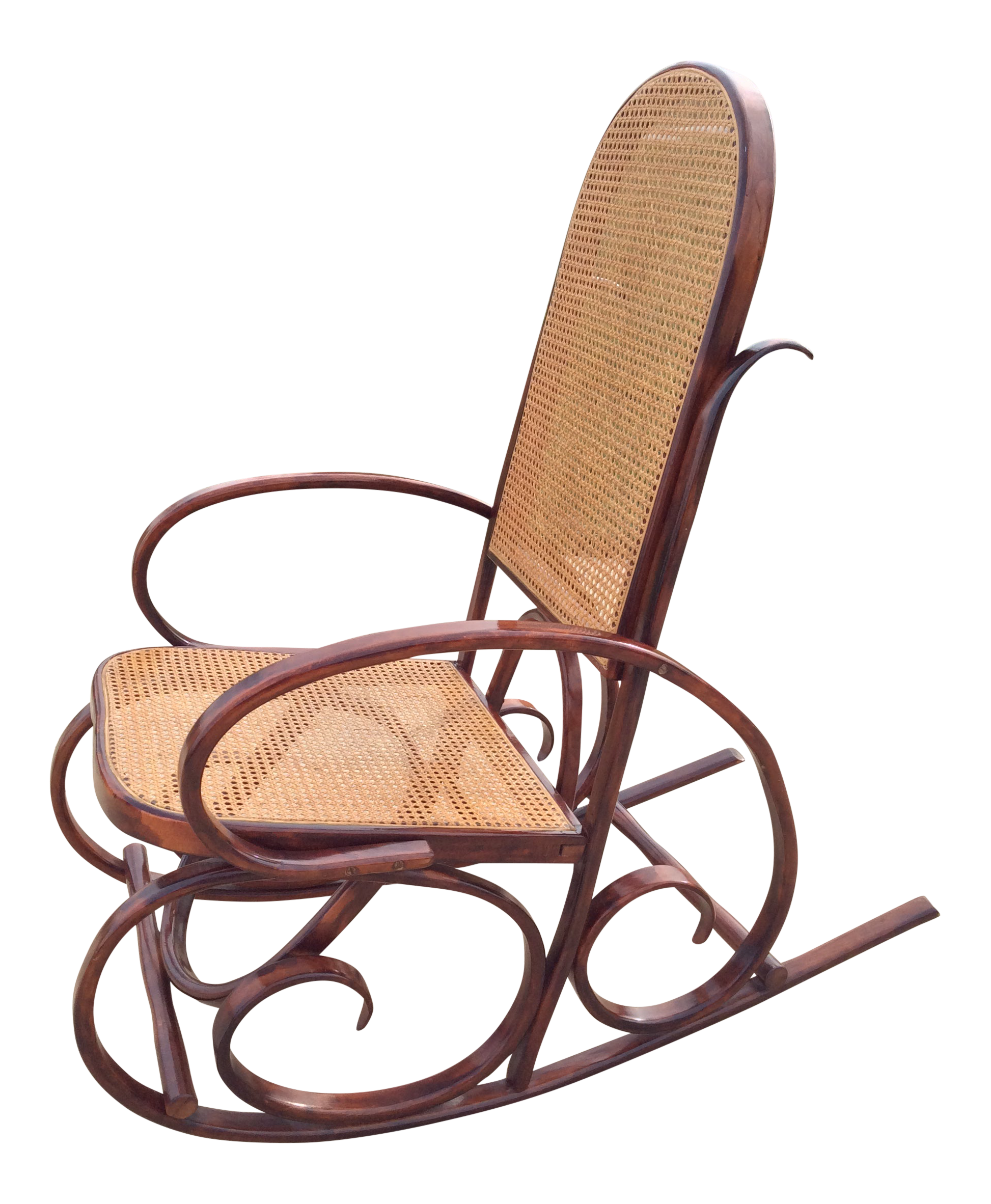 Mid Century Luigi Crassevig Thonet Style Bentwood Rocker Chairish