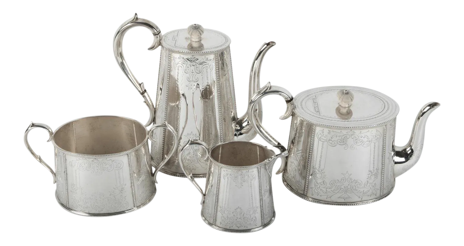 Old English Silver Plate Tea / Coffee Service Chairish