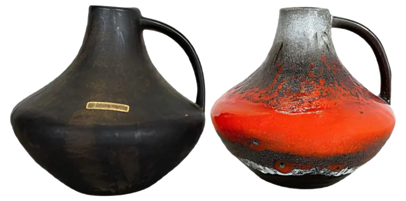 Fat Lava Pottery Vases by Heinz Siery for Carstens Tönnieshof