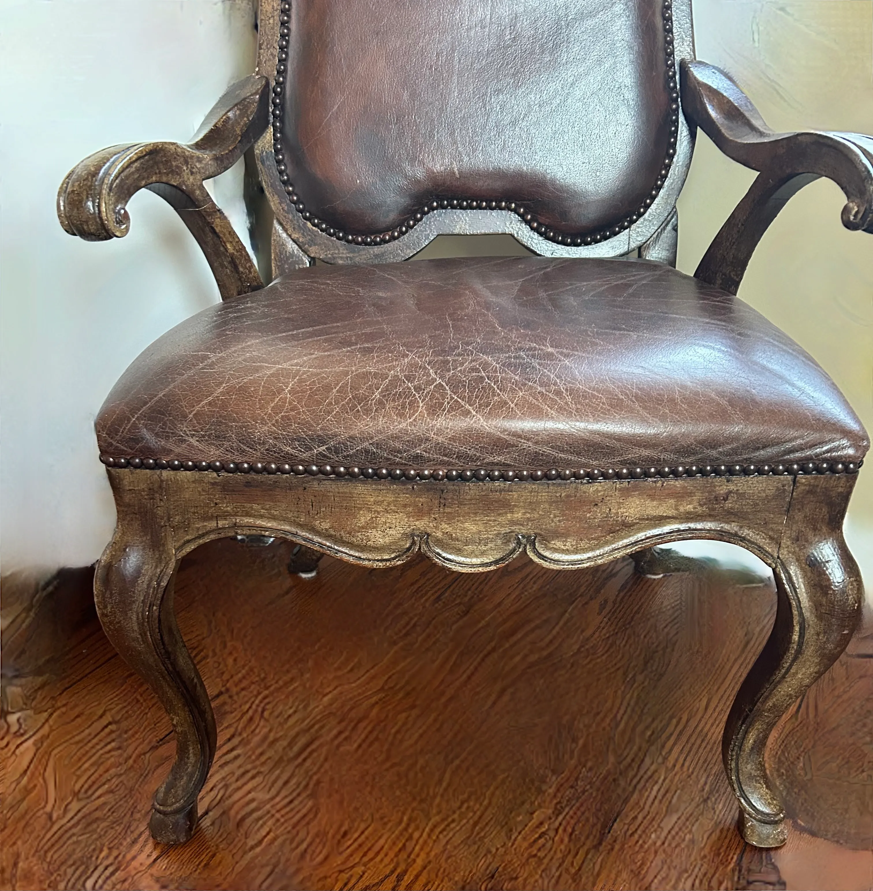 Leather Drexel Heritage Side Chairs- Set of 2 | Chairish