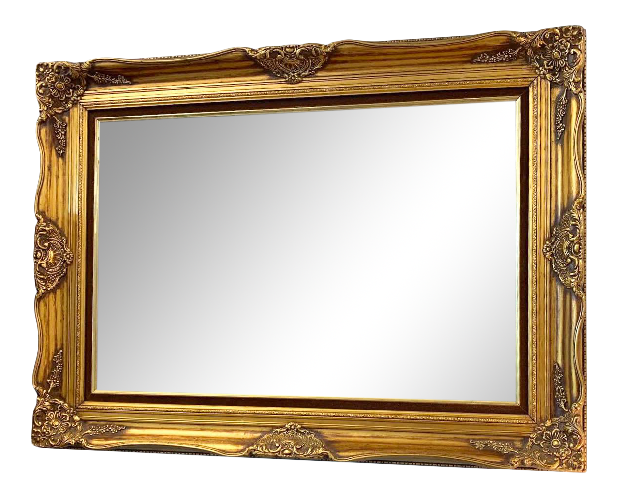 Vintage Gold Framed Wall Mirror Chairish
