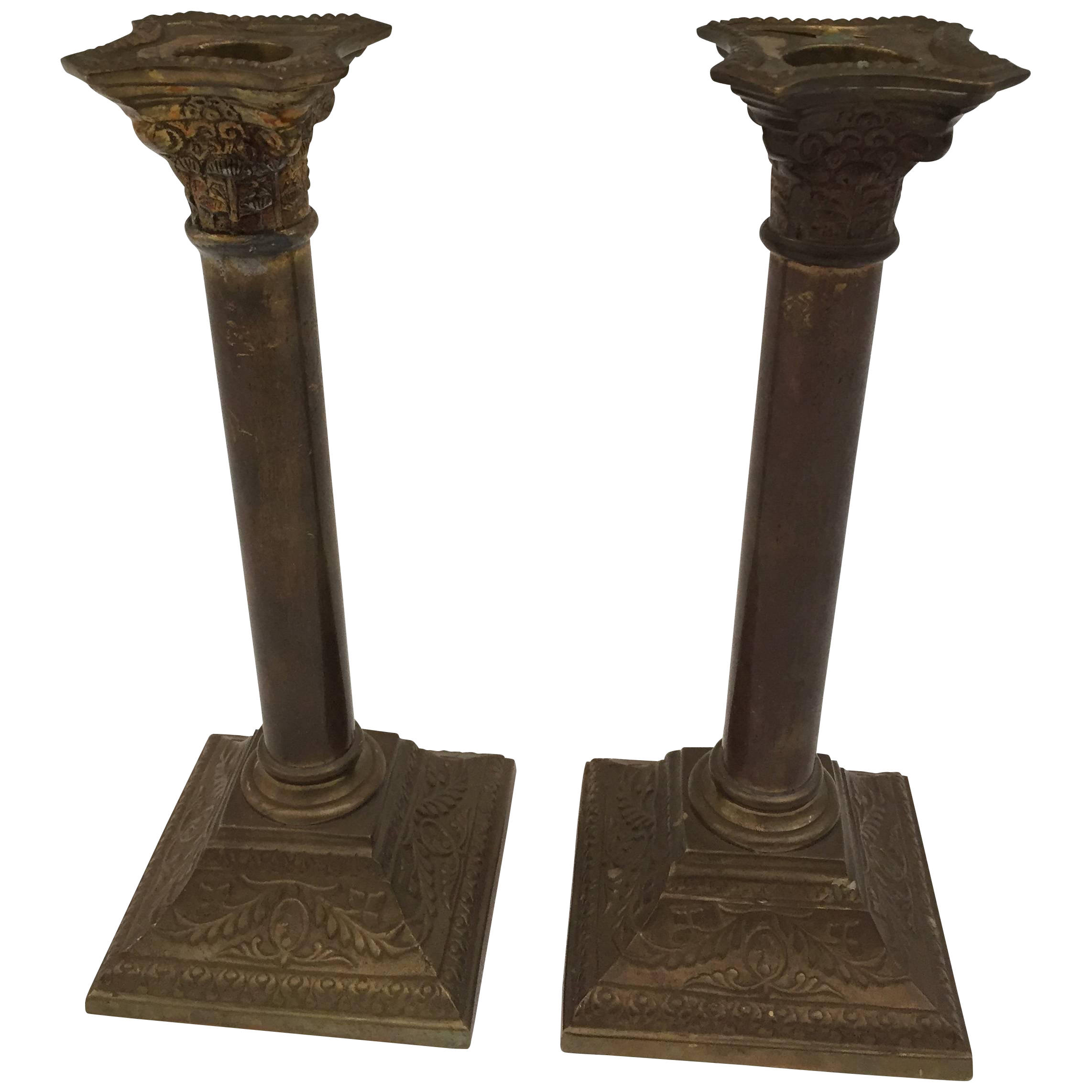 Brass Candlesticks a Pair Chairish