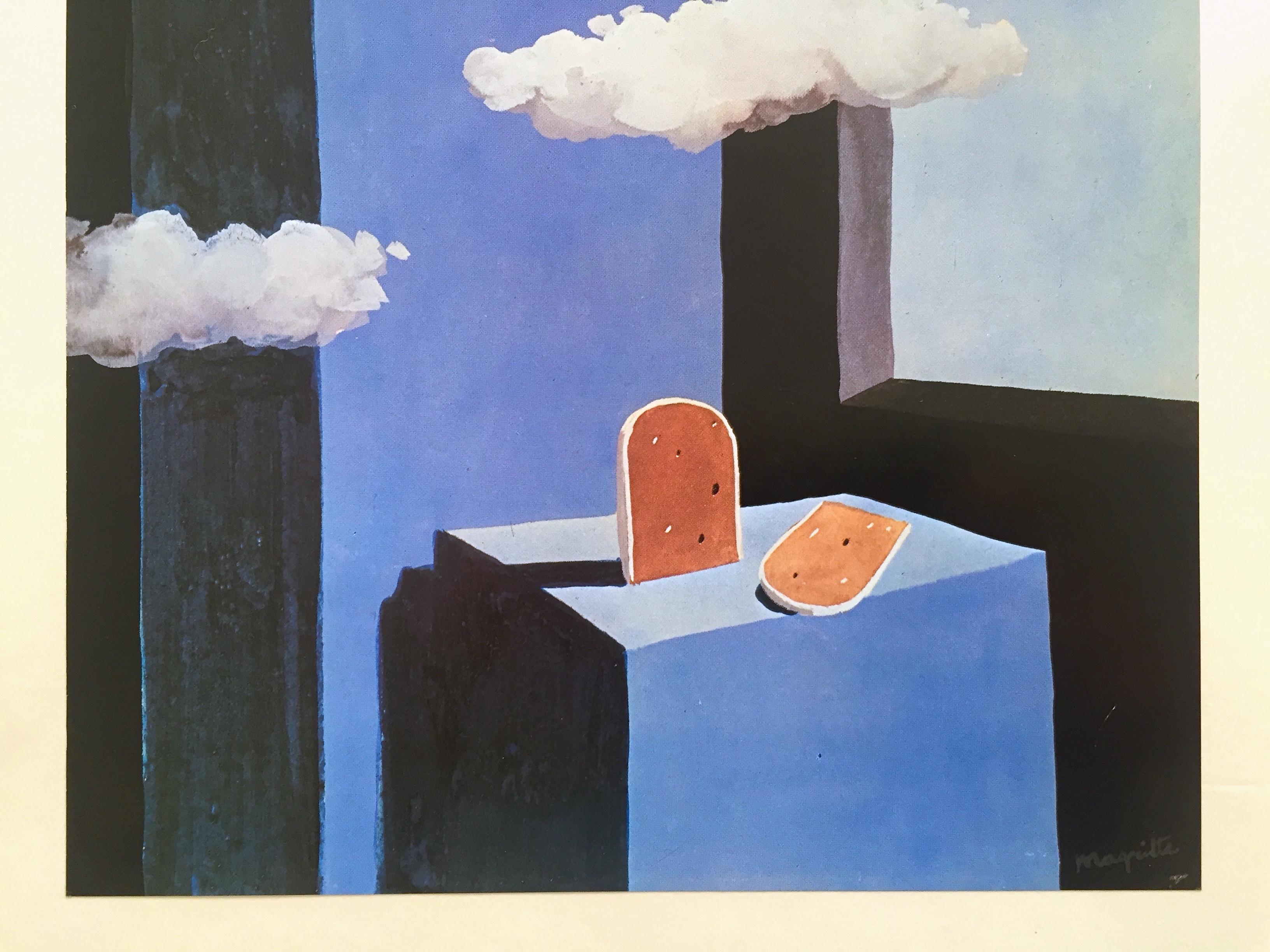 Rene Magritte Vintage 1974 Surrealist Authentic Lithograph