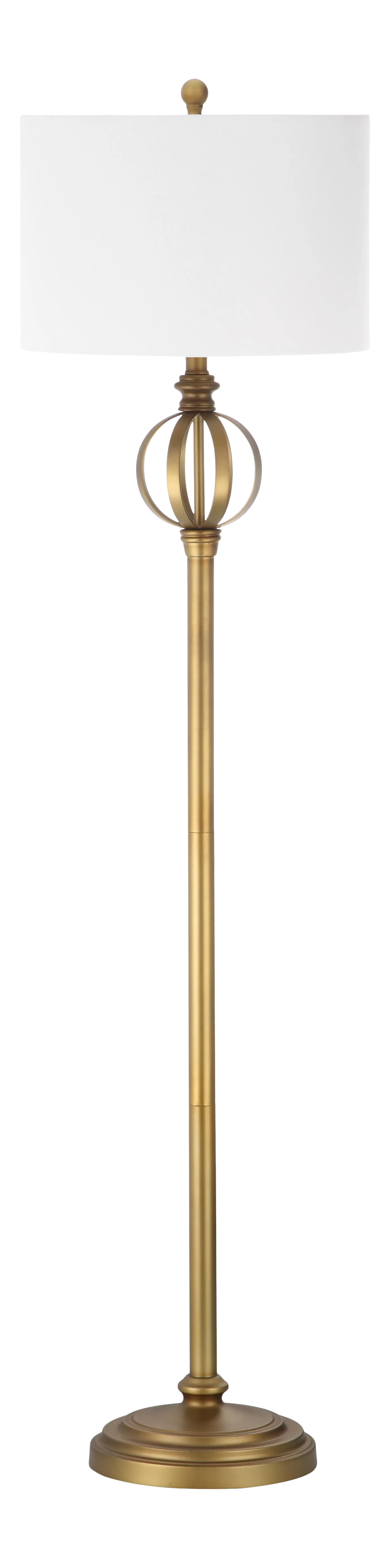 61.5Inch H Sphere Floor Lamp Gold Chairish