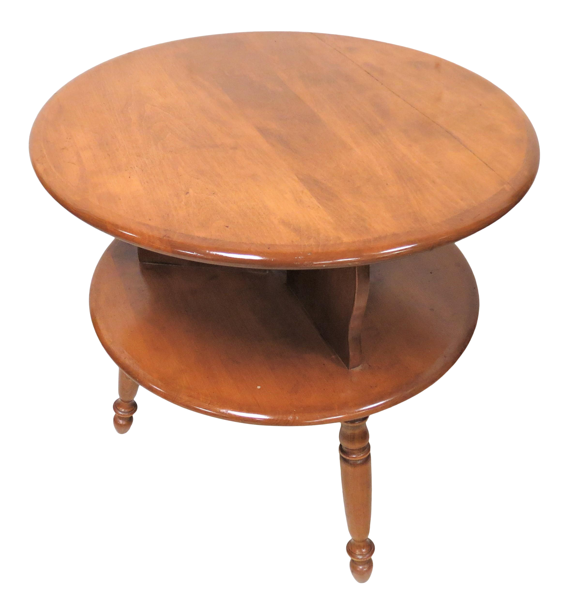 Ethan Allen Early American Round End Table Chairish