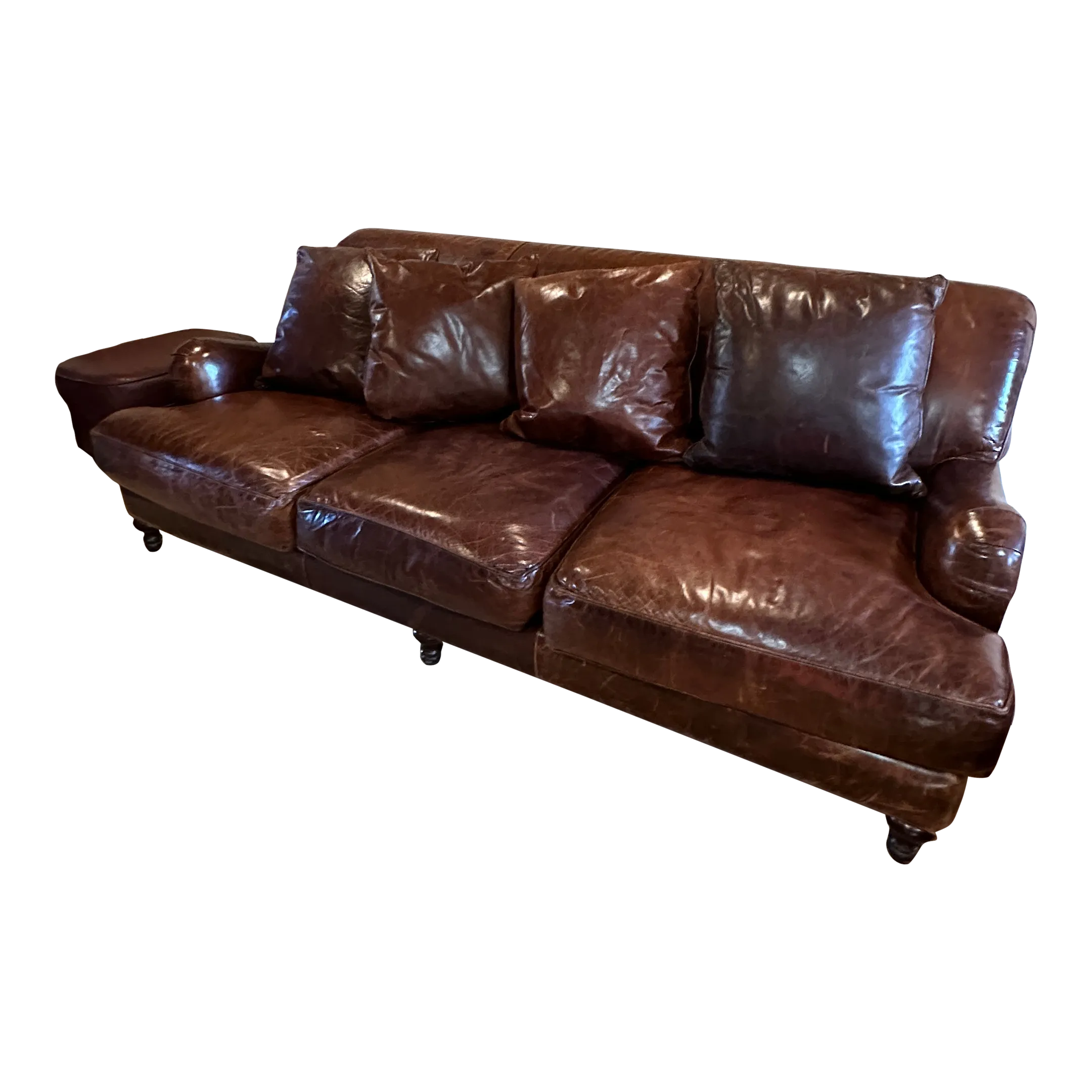 Restoration hardware distressed leather couch new arrivals