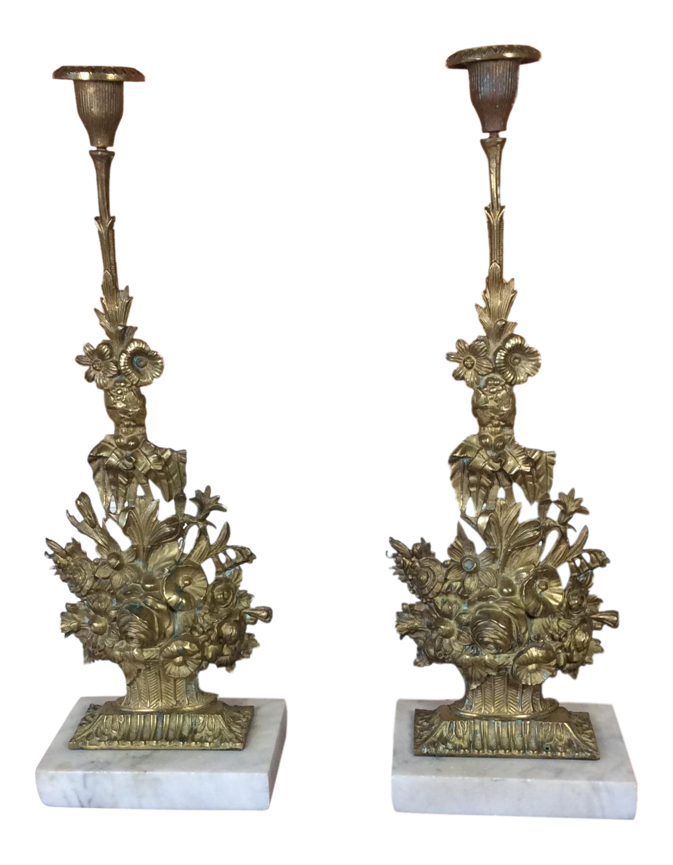Antique Victorian Candle Holders A Pair Chairish